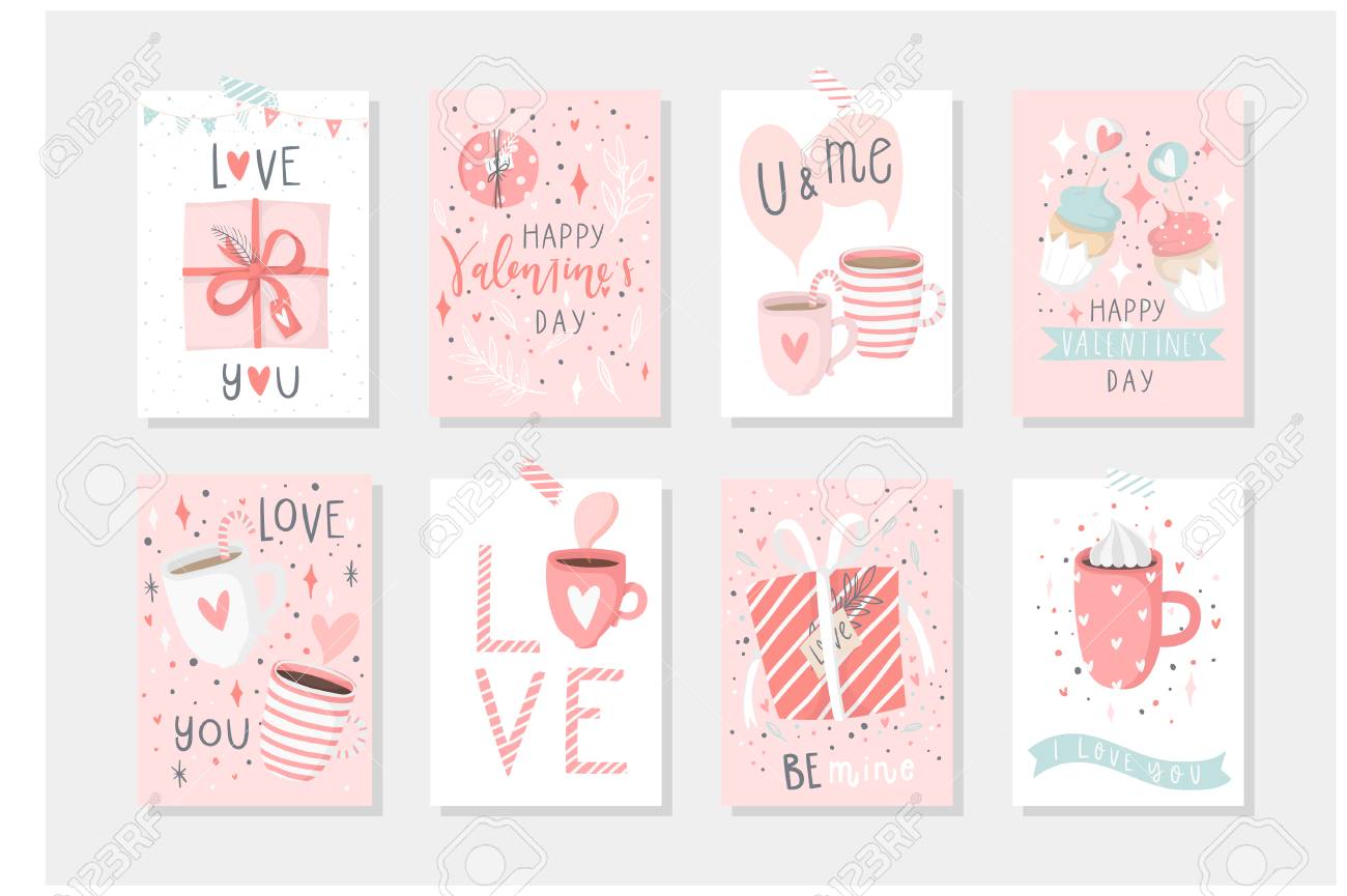 set of 8 cute ready to use gift romantic postcards with penguins cute postcards