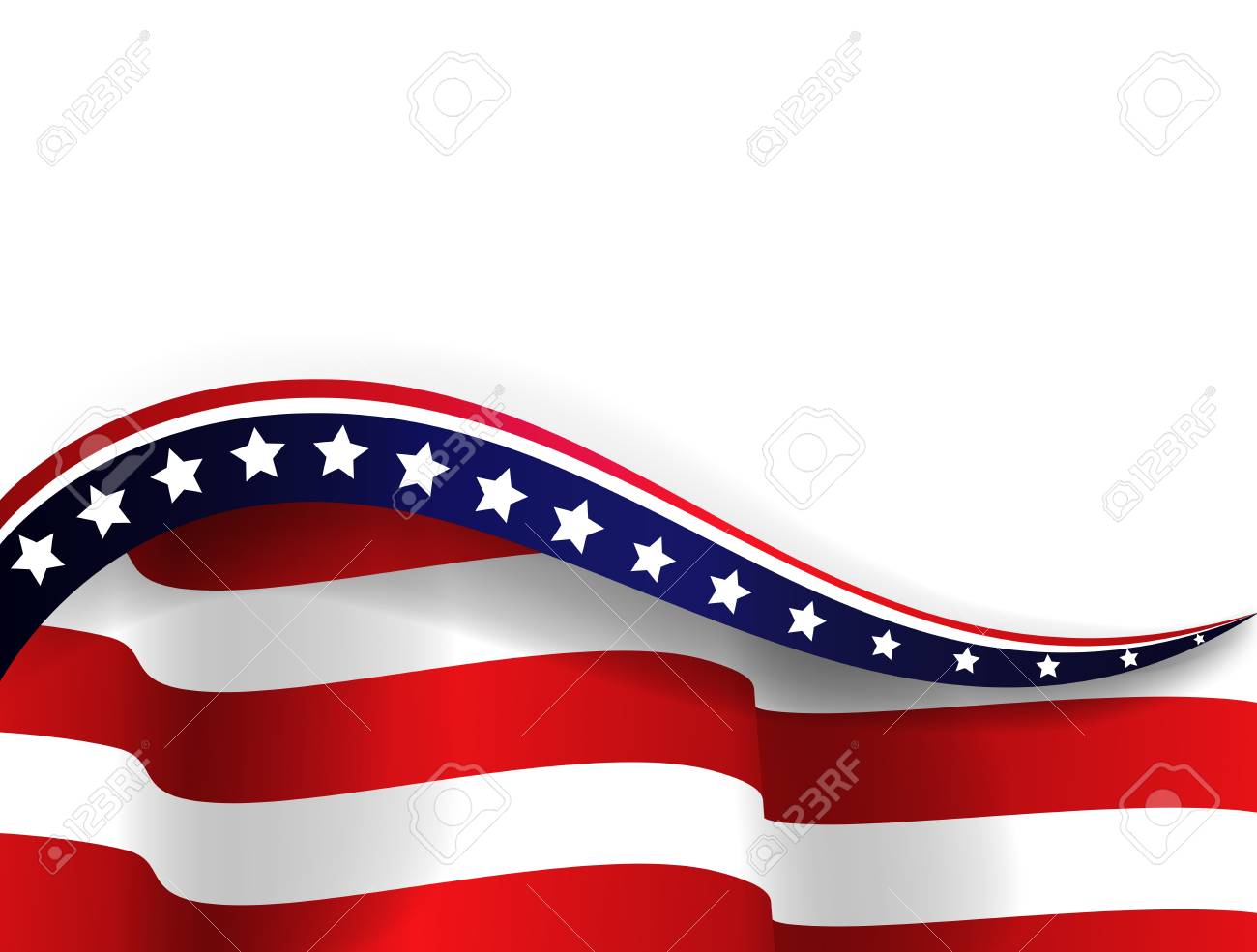 アメリカの国旗のイラスト の写真素材 画像素材 Image