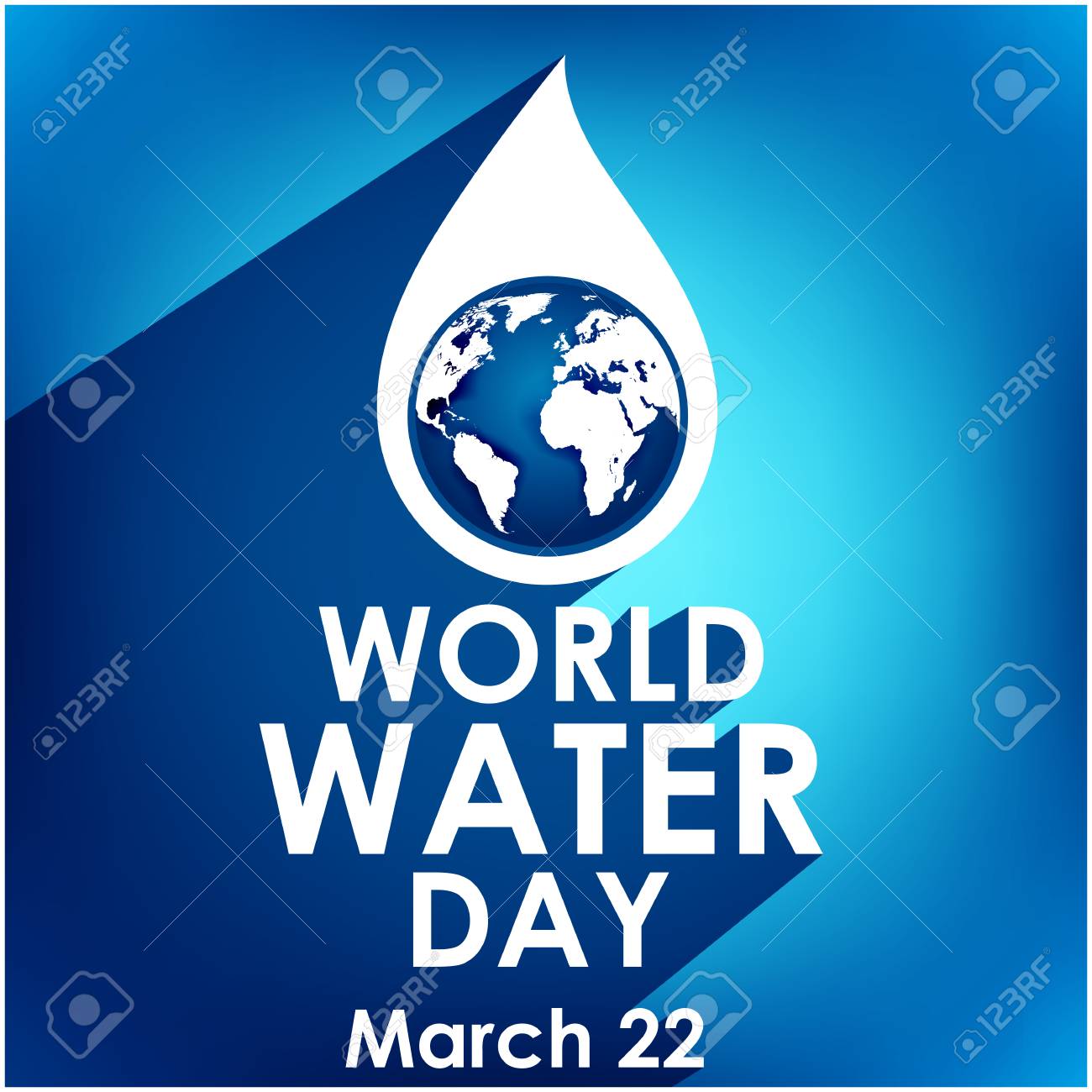 Creative World Water Day 22 March Royalty Free SVG, Cliparts, Vectors, and  Stock Illustration. Image 53964457.