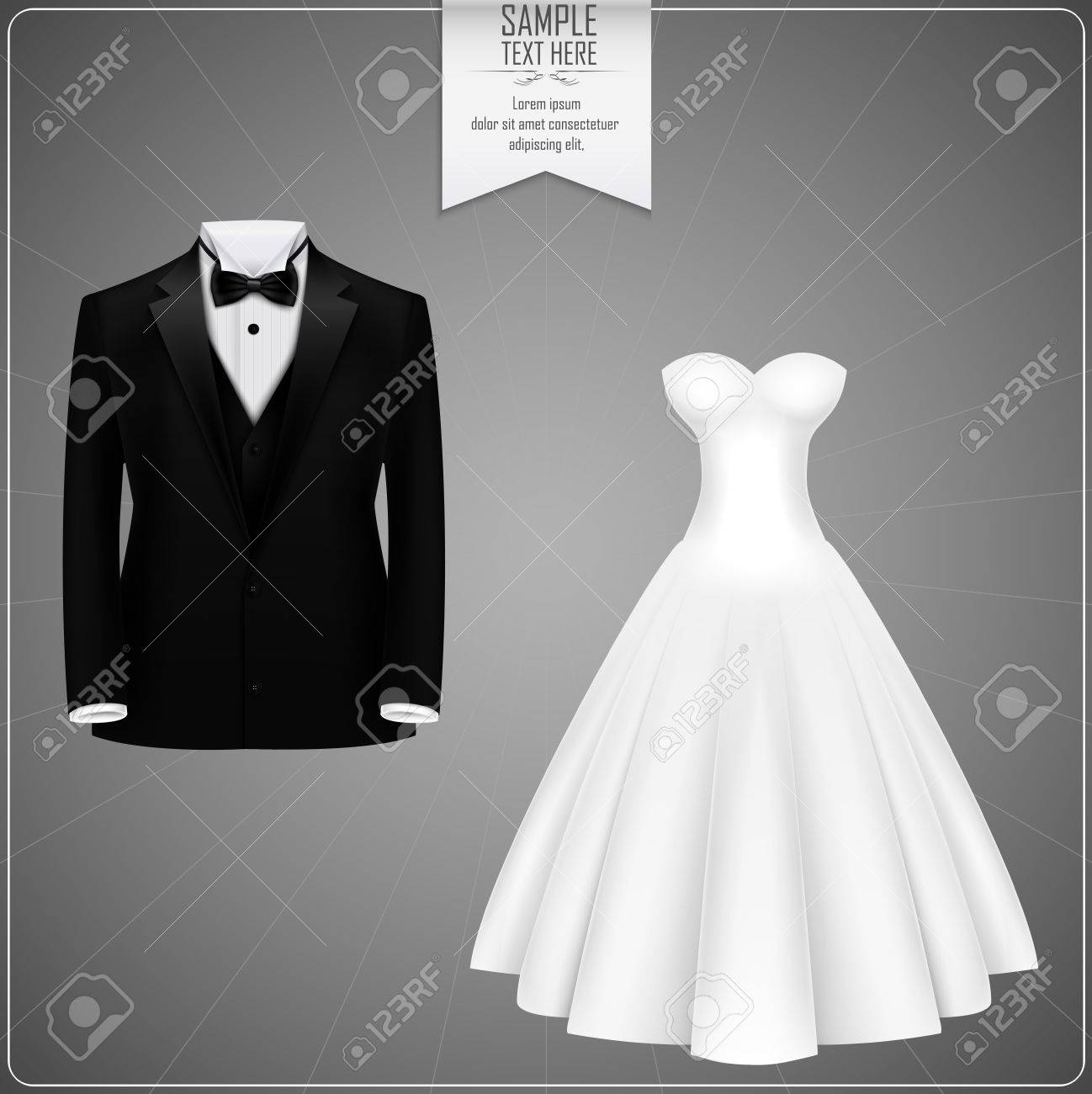 black tuxedo gown