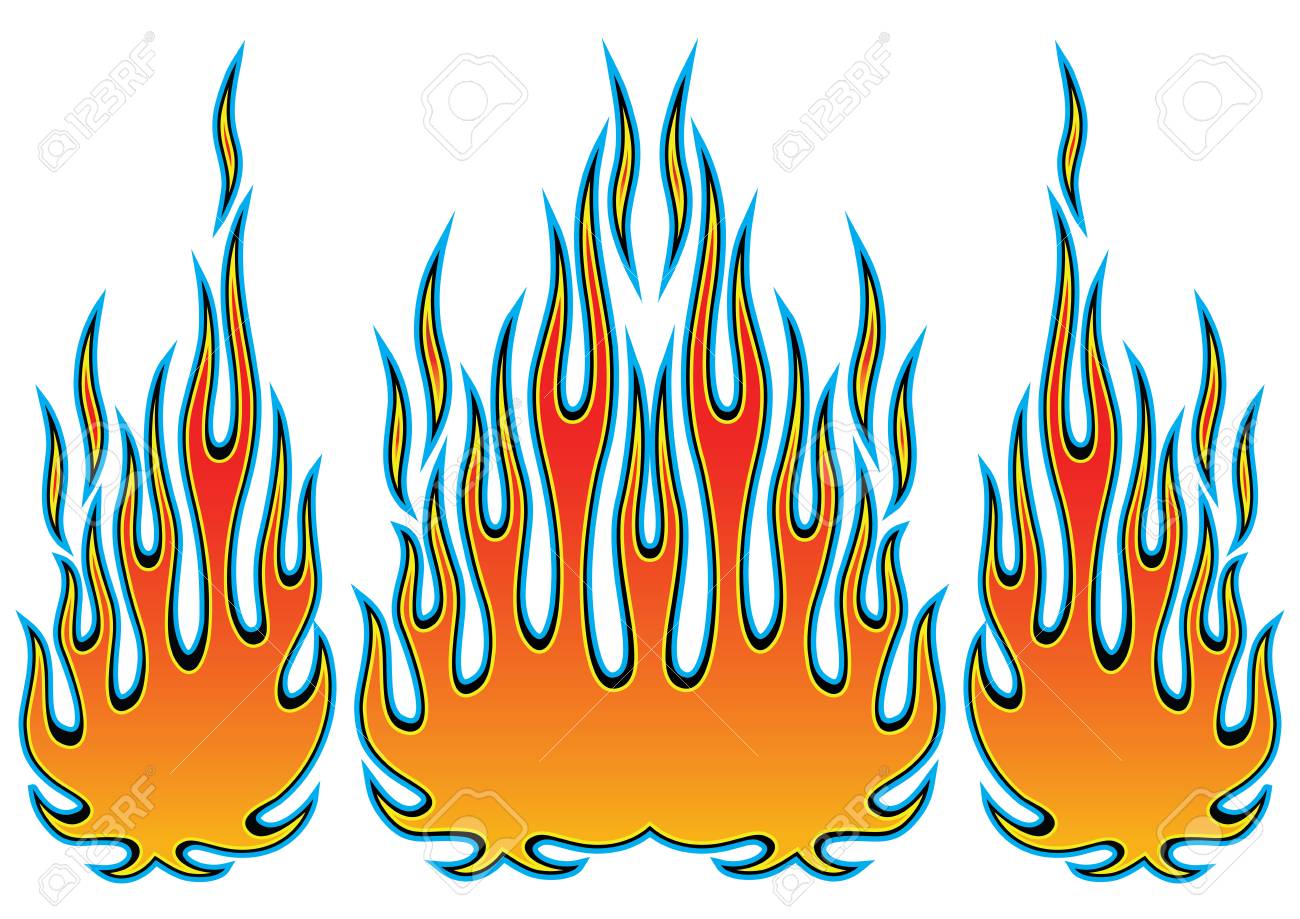 VINTAGE 1980 1990 rainbow fire car flame gradient decal side set sticker hood VINTAGE 1980 1990 rainbow fire car flame gradient decal side set sticker hood