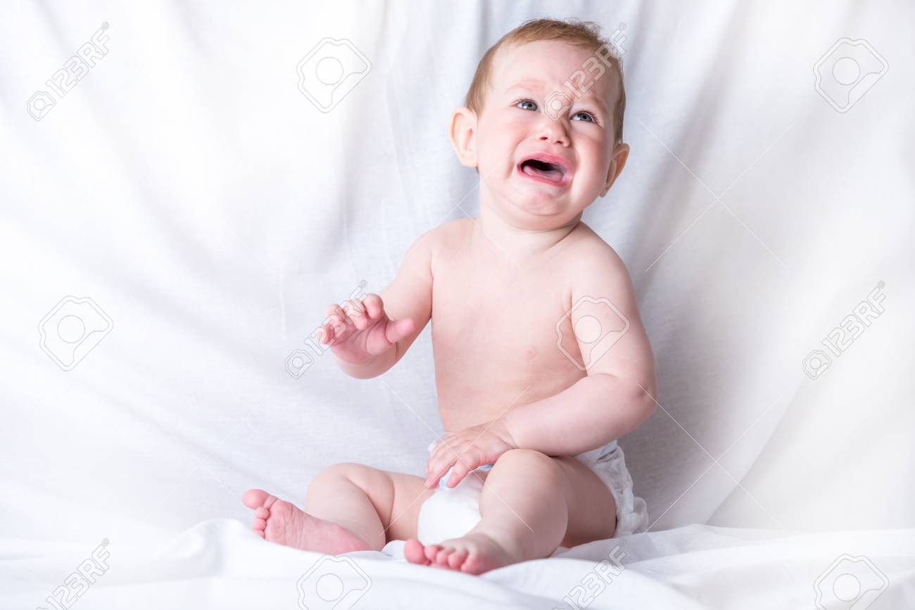 9 month old crying