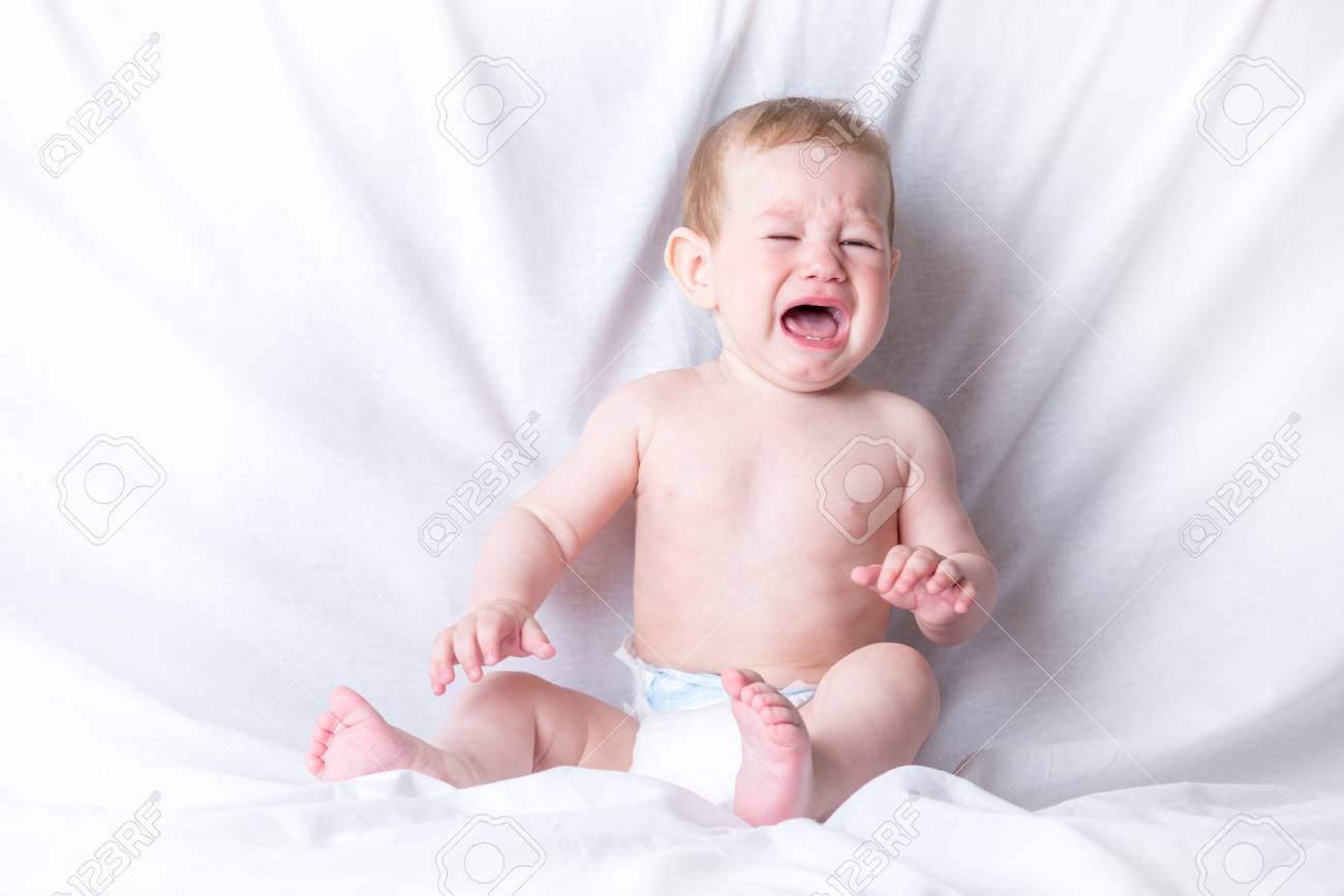 9 month old crying