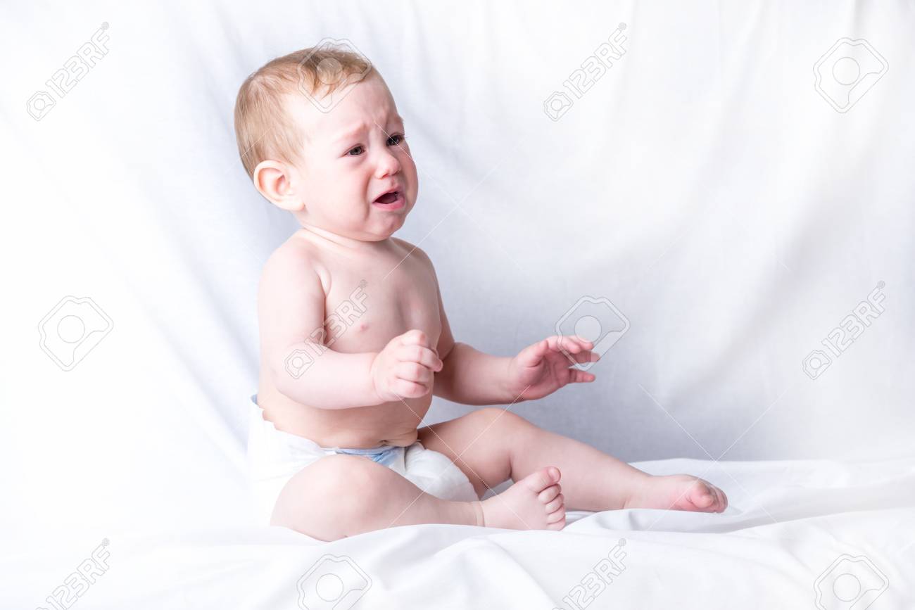 9 month old crying