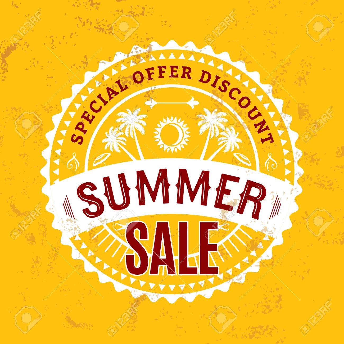 summer sale banner design template for promotion royalty free