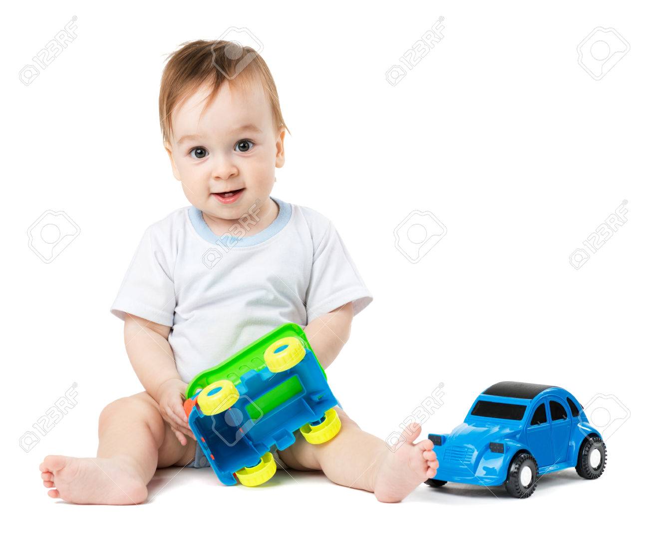 baby playing cars