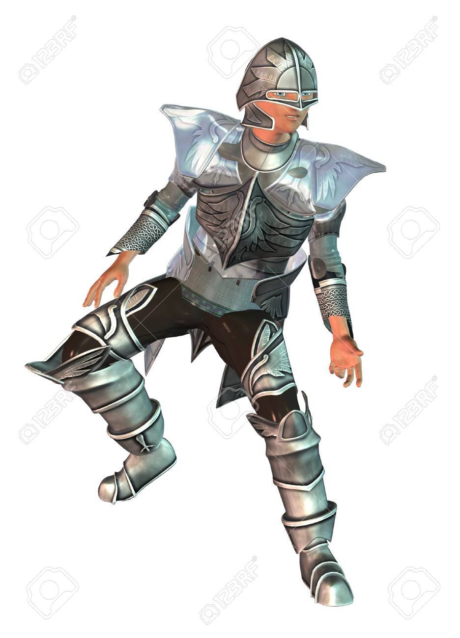 3d Digital Render Of A Knight In Armour On White Background Stock Photo Picture And Royalty Free Image Image