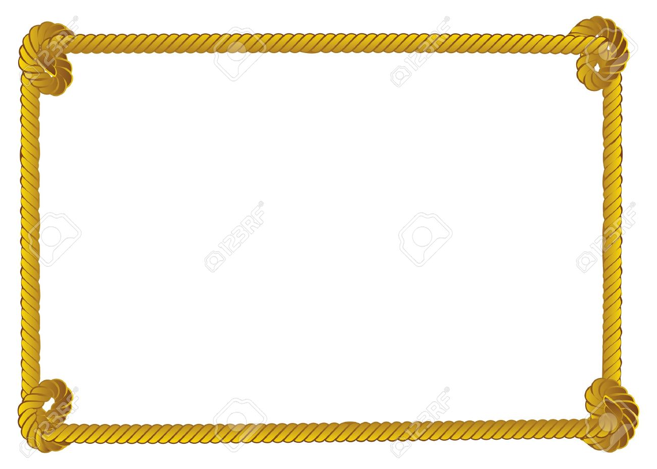 Yellow Rope Frame, Border On White Background. Royalty Free SVG, Cliparts,  Vectors, and Stock Illustration. Image 18182436., image size:1300x928
