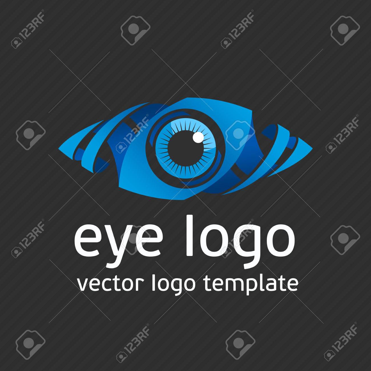 eye logo design vector template colorful media icon creative