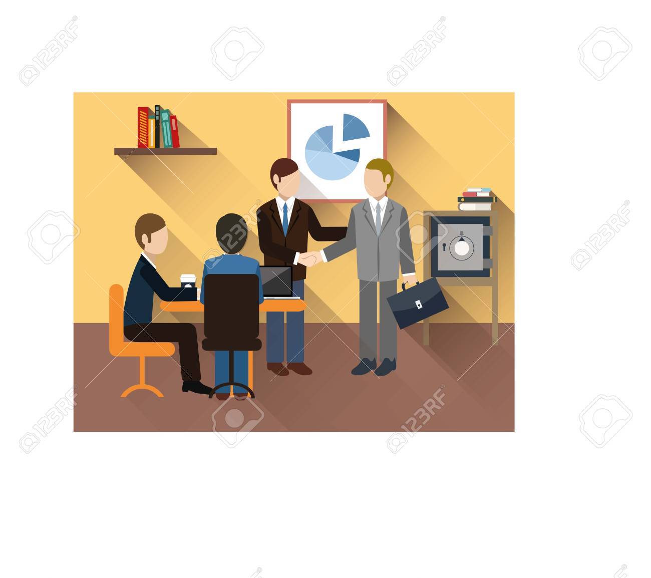 ビジネスの方々 のビジネス交流会です のイラスト素材 ベクタ Image