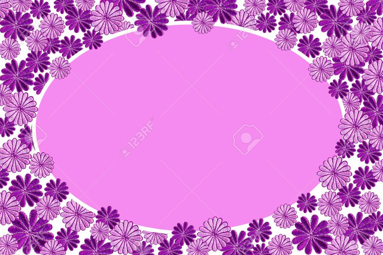 Purple Flowers Background Fabric Pattern Stock Photo, Picture And Royalty  Free Image. Image 27733454.