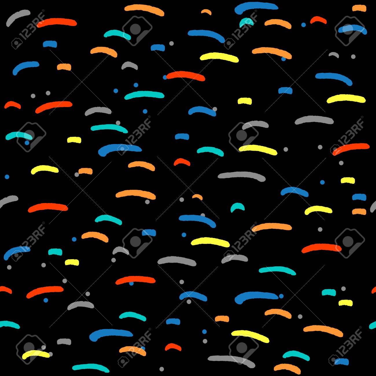 Forme Transparente De Doodles Colores Epars Fond Sommaire Geometrique De Style Memphis Fond D Ecran Vectoriel Clip Art Libres De Droits Vecteurs Et Illustration Image