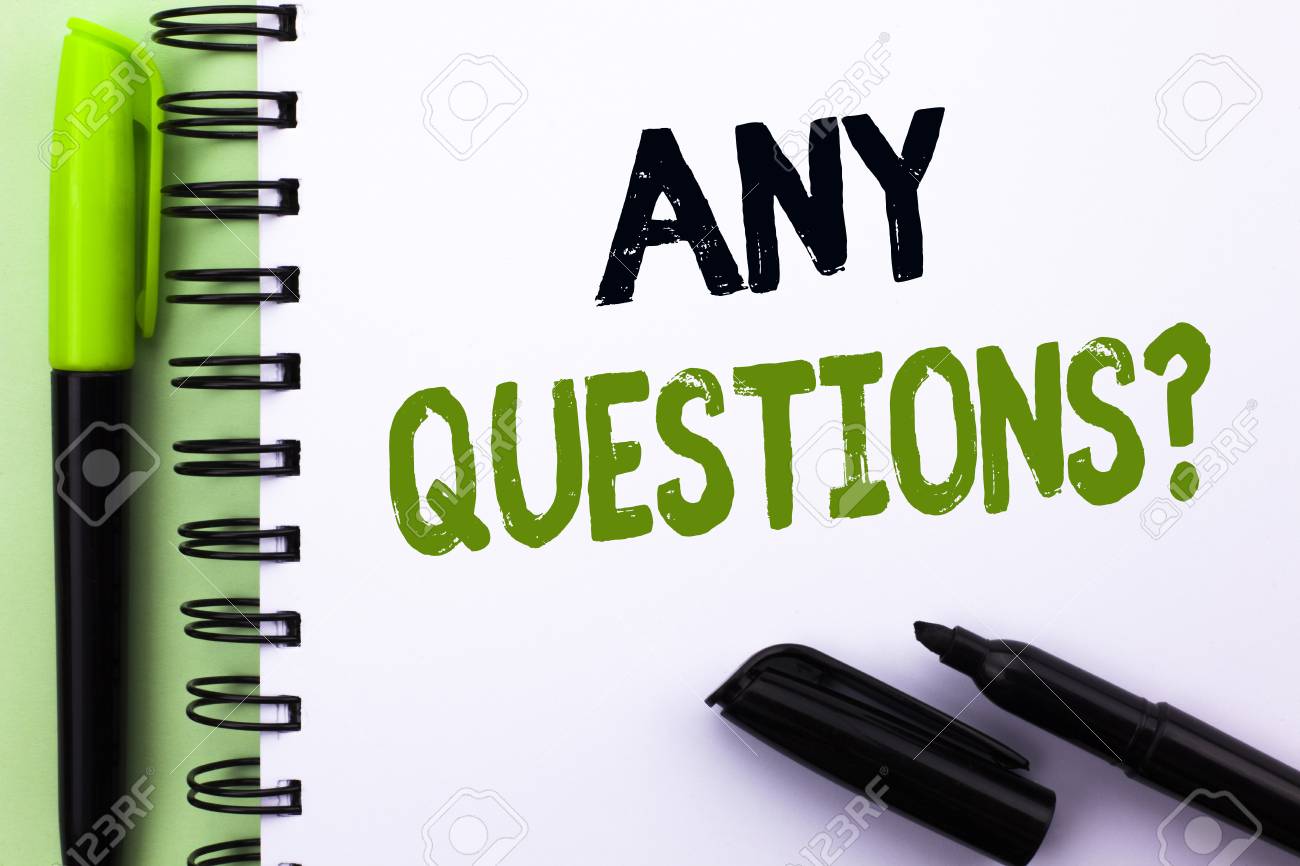 Text Sign Showing Any Questions Question Stock Photo Picture And Royalty Free Image Image 99148968