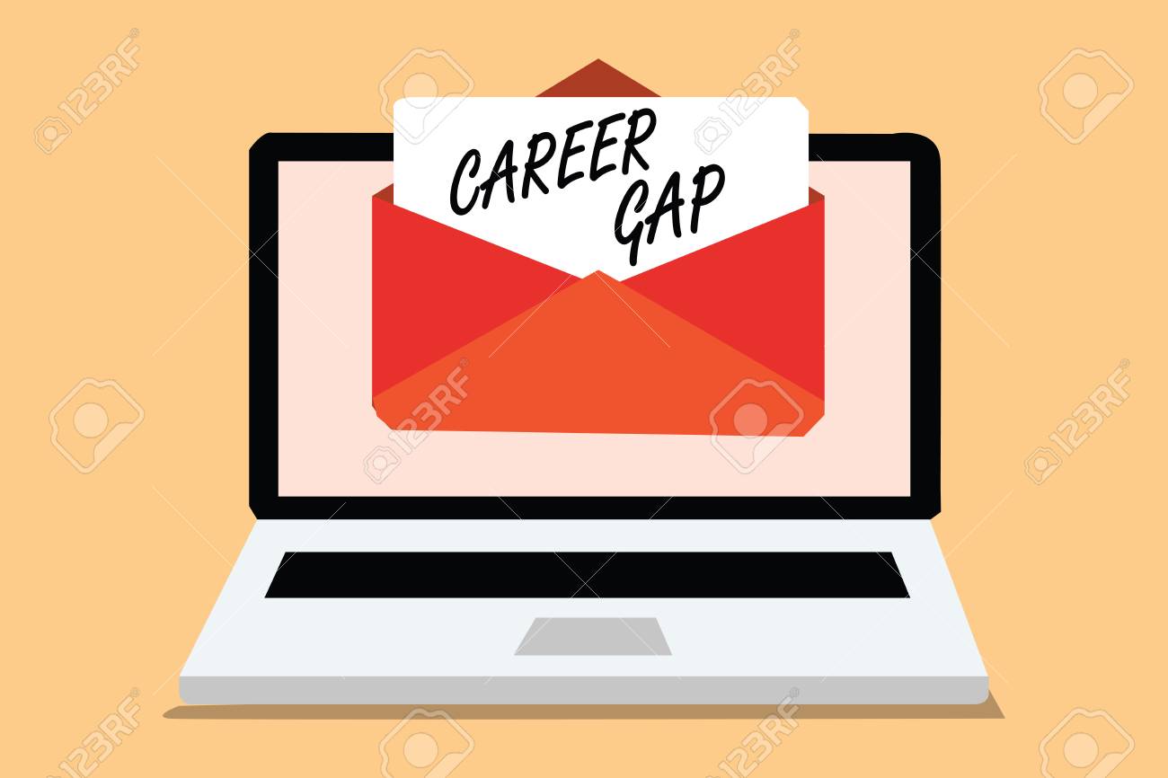 handwriting text career gap concept meaning a scene where in gap career