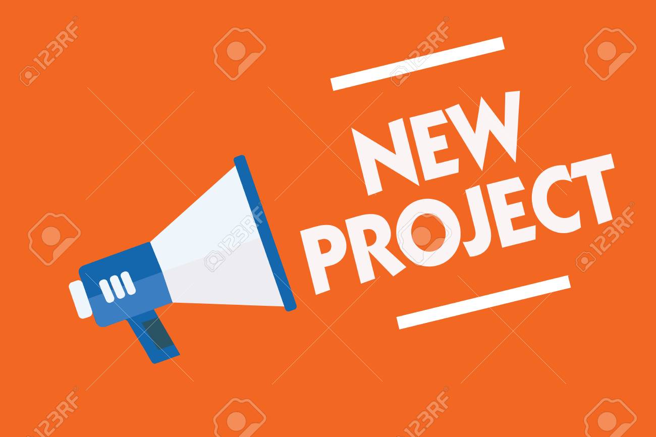 word writing text new project business concept for individual new project