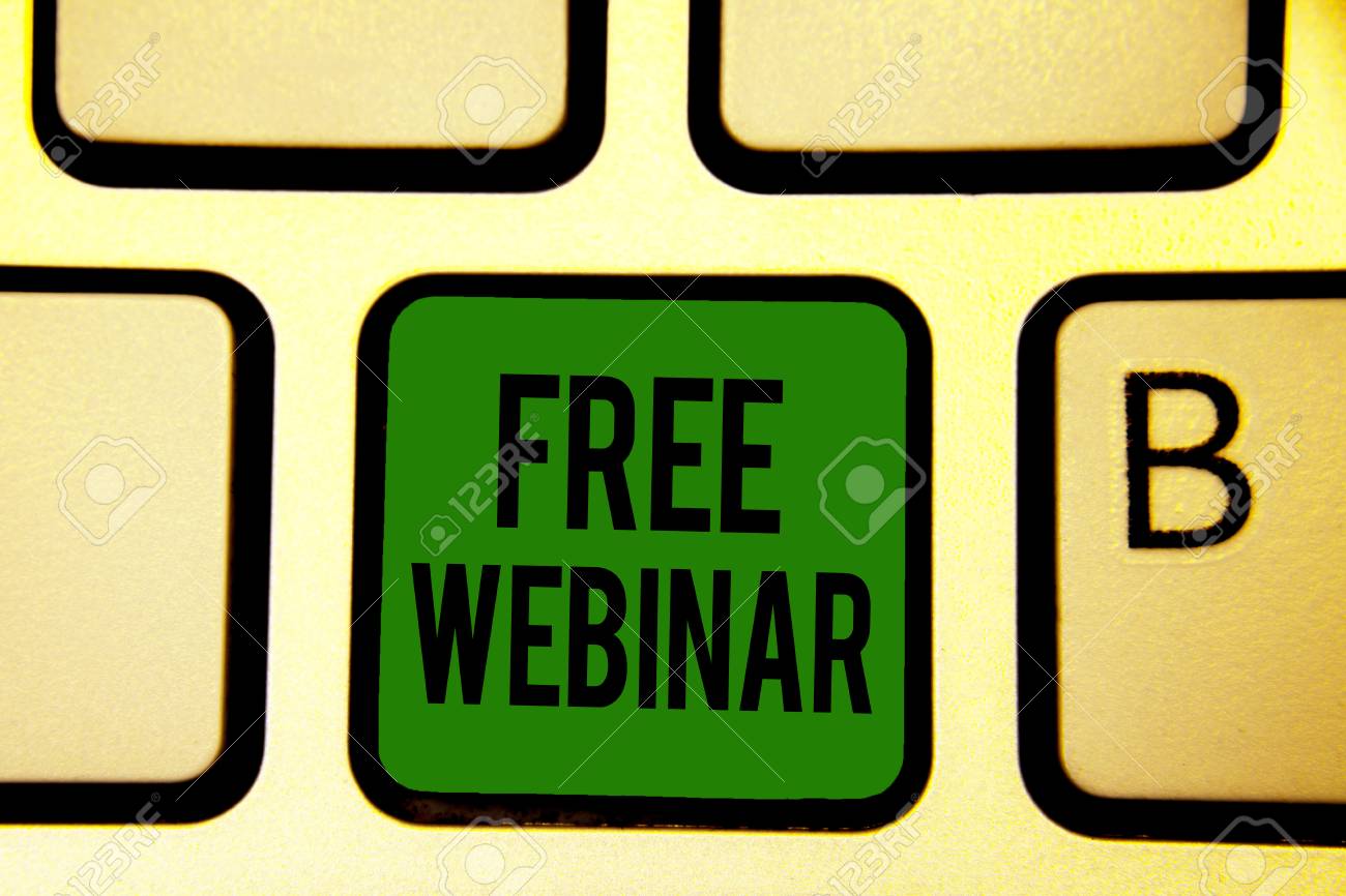 Word Writing Text Free Webinar Business Concept For Lecture Stock Stock Photo Word Writing Text Free Webinar Business Concept For Lecture Work Seminar That Is Transmitted Over The Web Keyboard Green Key Intention