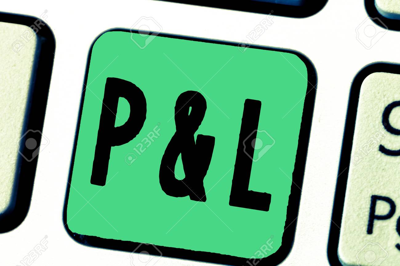 word writing text p and l business concept for primary financial