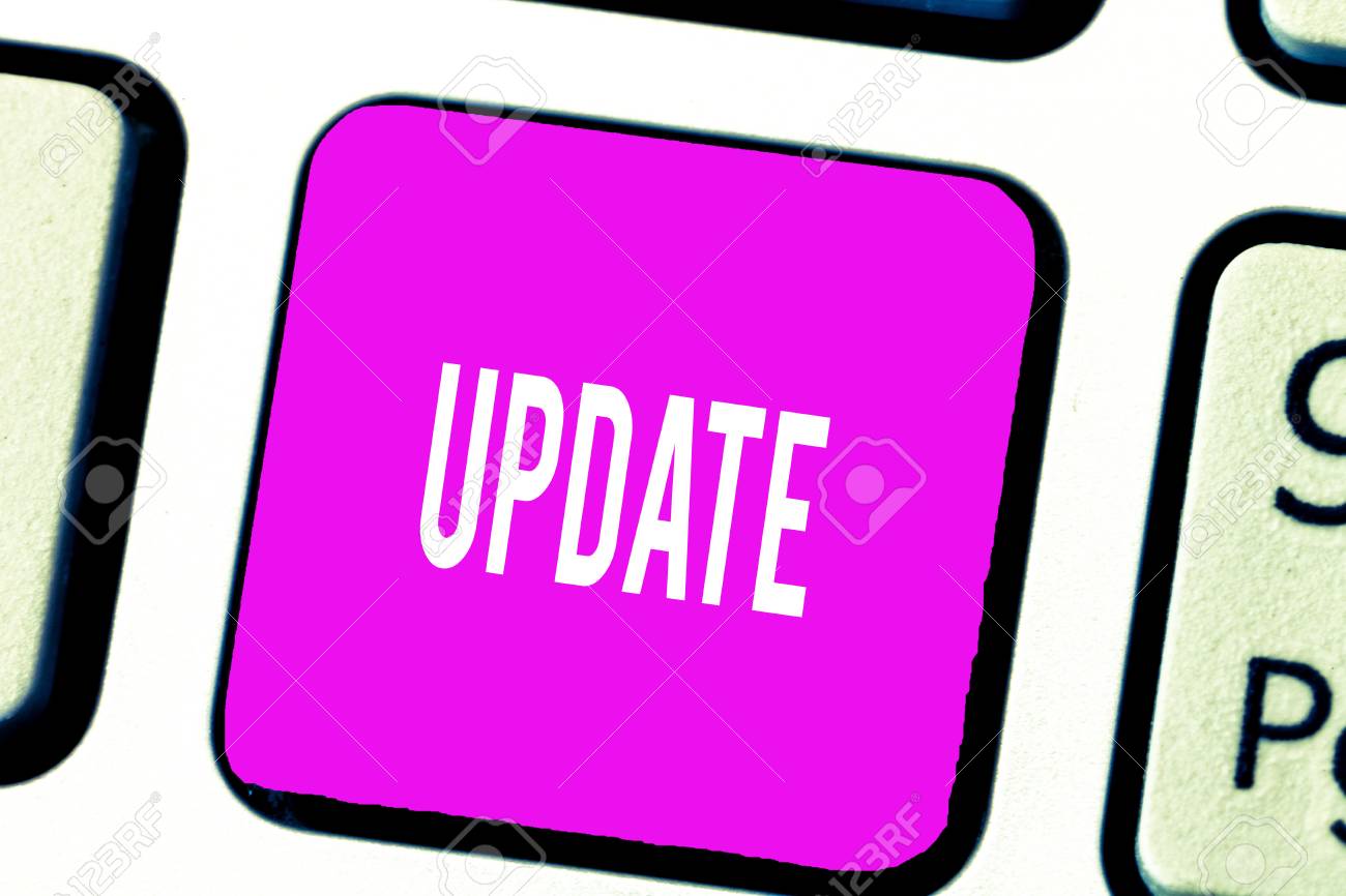 handwriting text update concept