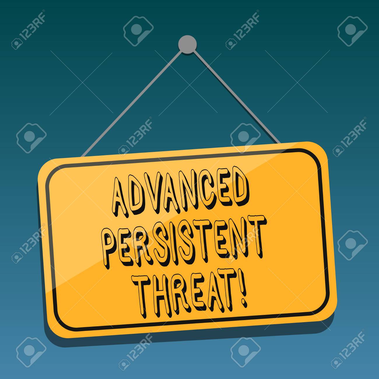 Handwriting Text Advanced Persistent Threat Concept Meaning