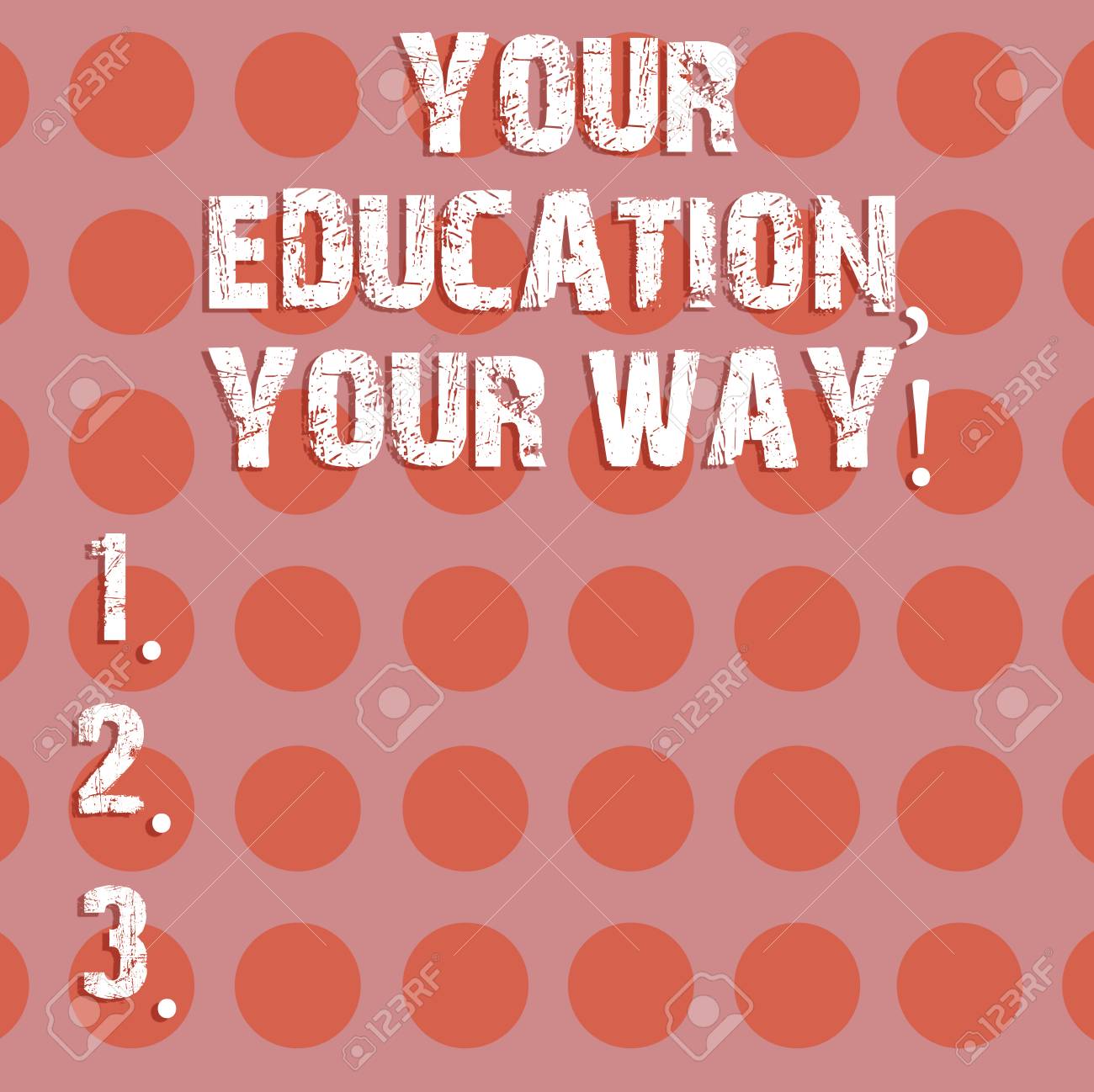 text sign showing your education your way conceptual photo educational tell about your educational background