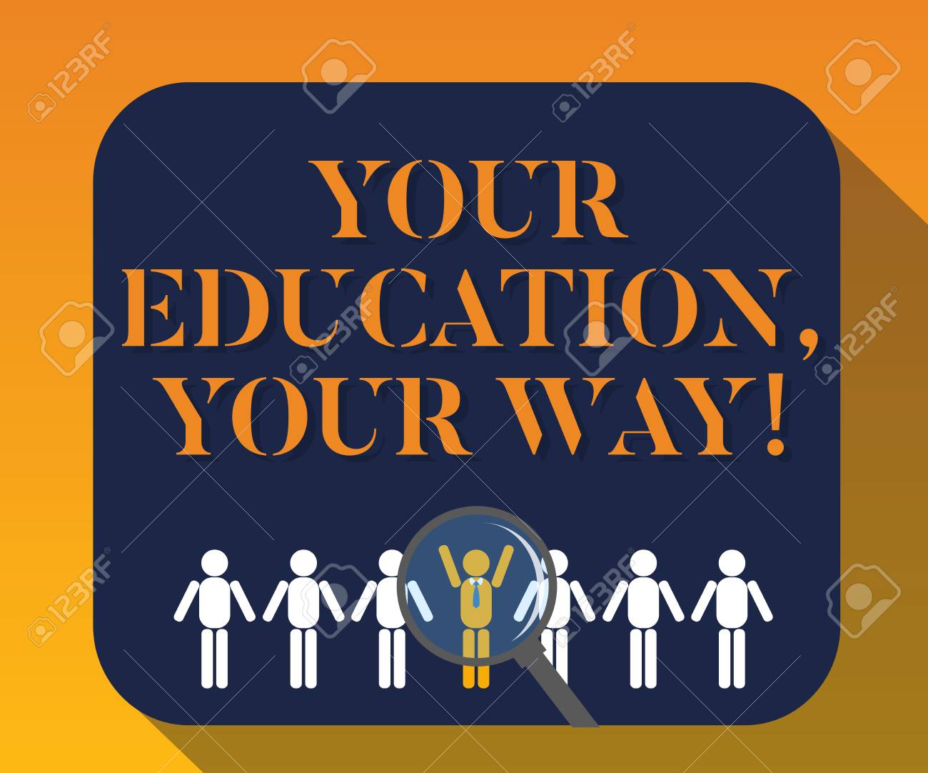 handwriting text writing your education your way concept meaning tell about your educational background
