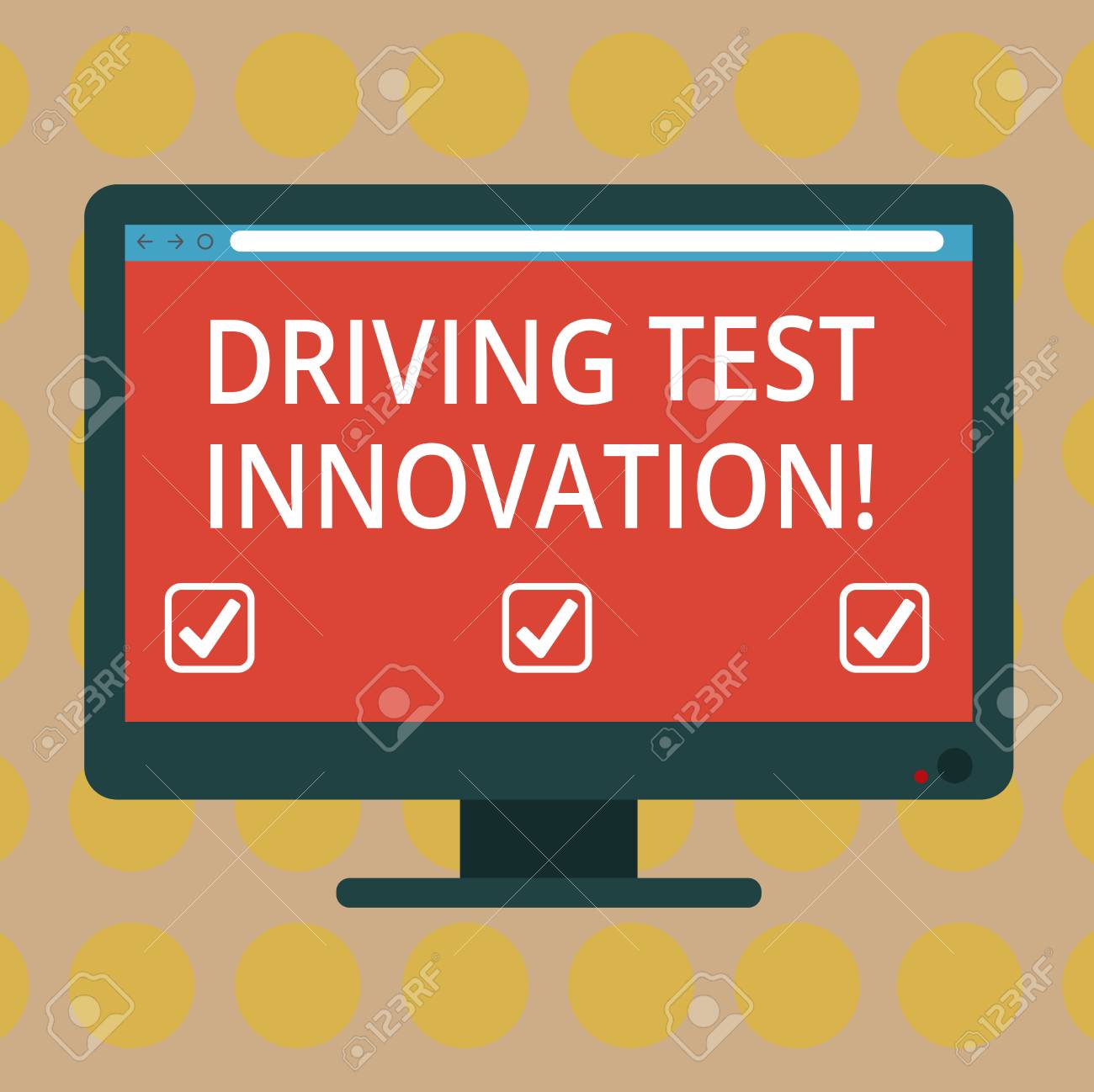 word writing text driving test innovation business concept for word assessment test