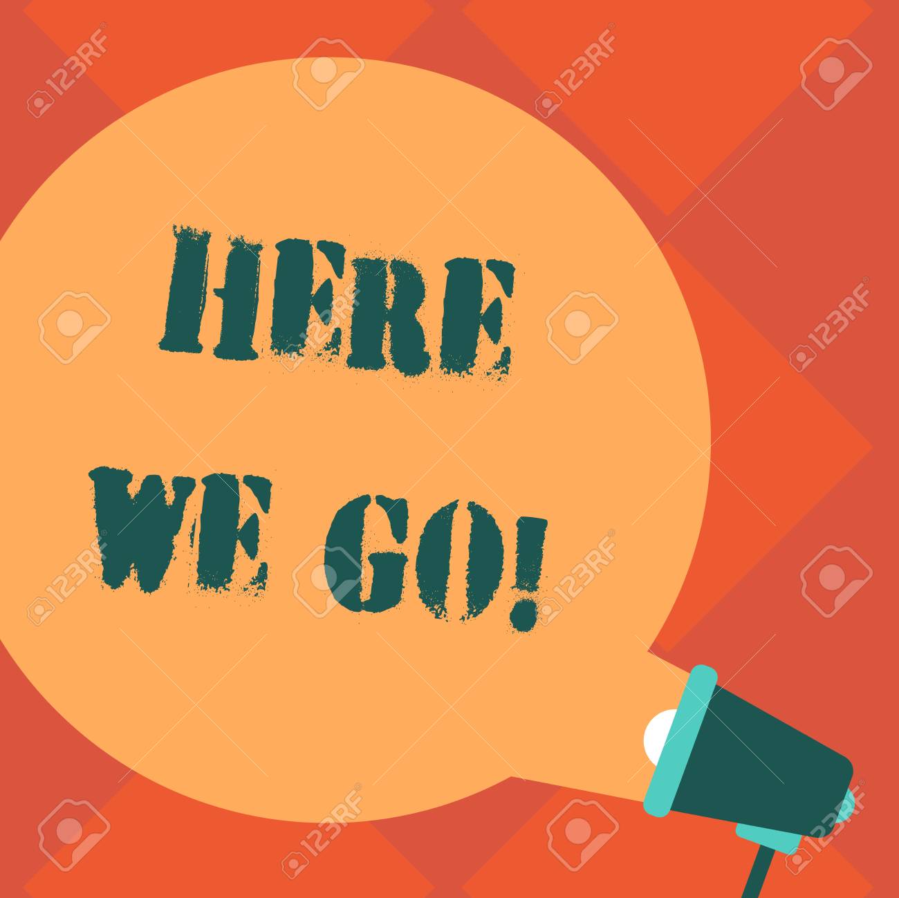 Handwriting Text Here We Go Concept Meaning Be On The Way Of Stock Photo Picture And Royalty Free Image Image