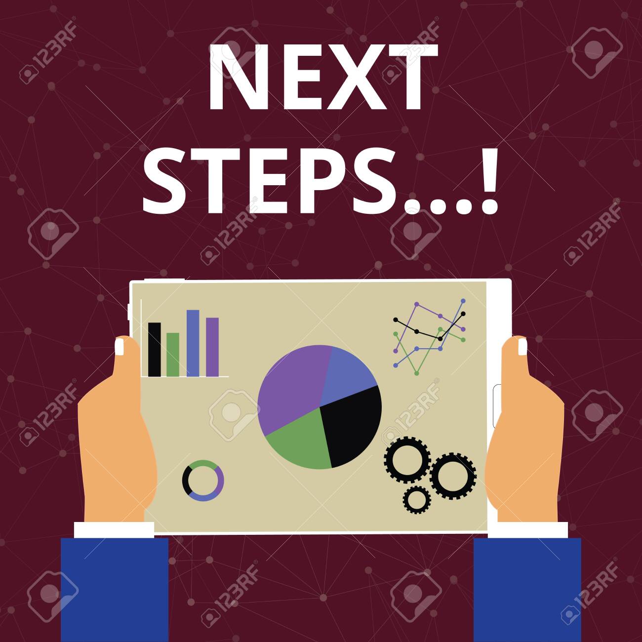 Conceptual Hand Writing Showing Next Steps Concept Meaning Something Stock Photo Picture And Royalty Free Image Image