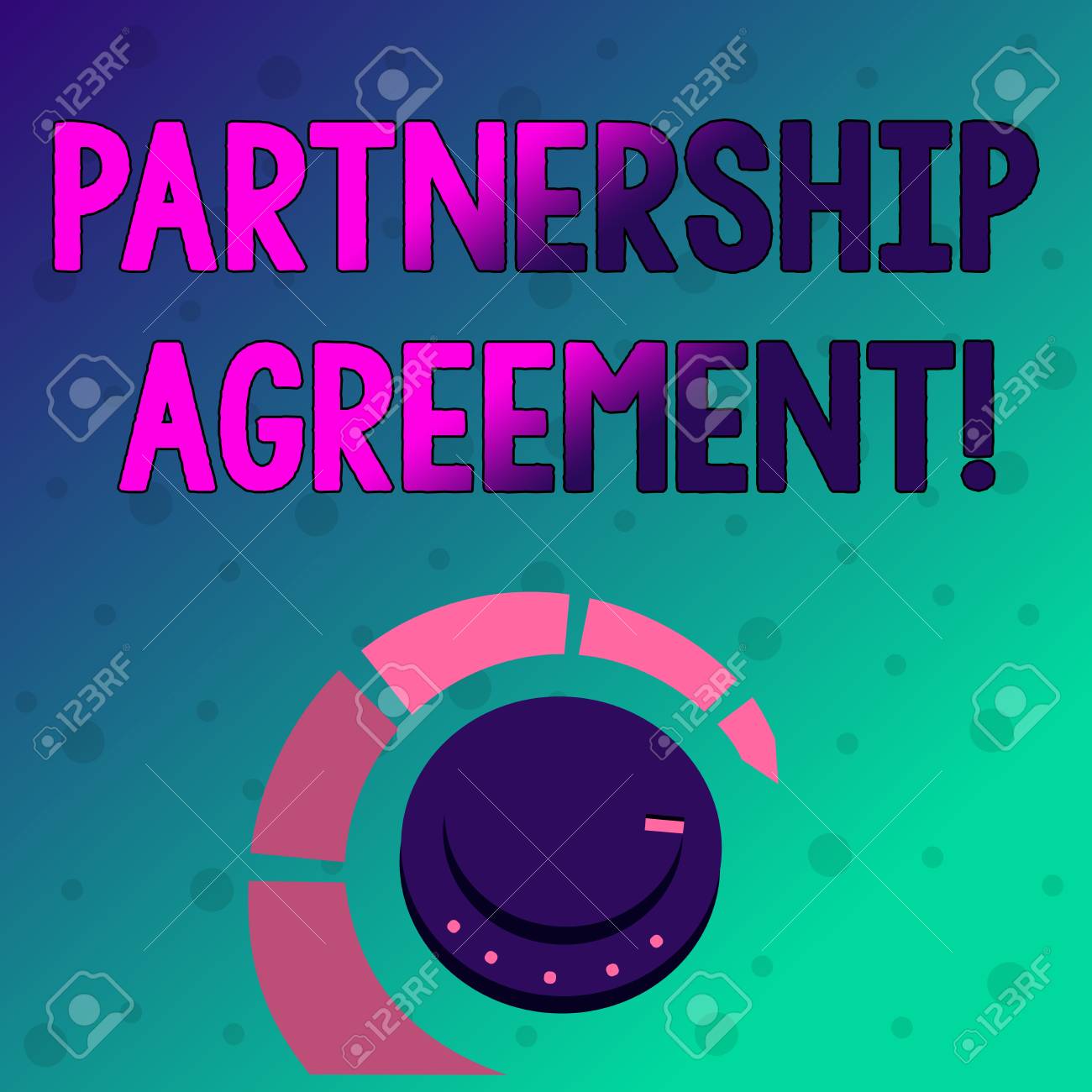Concept.. hand Partnership Agreement. showing writing Conceptual