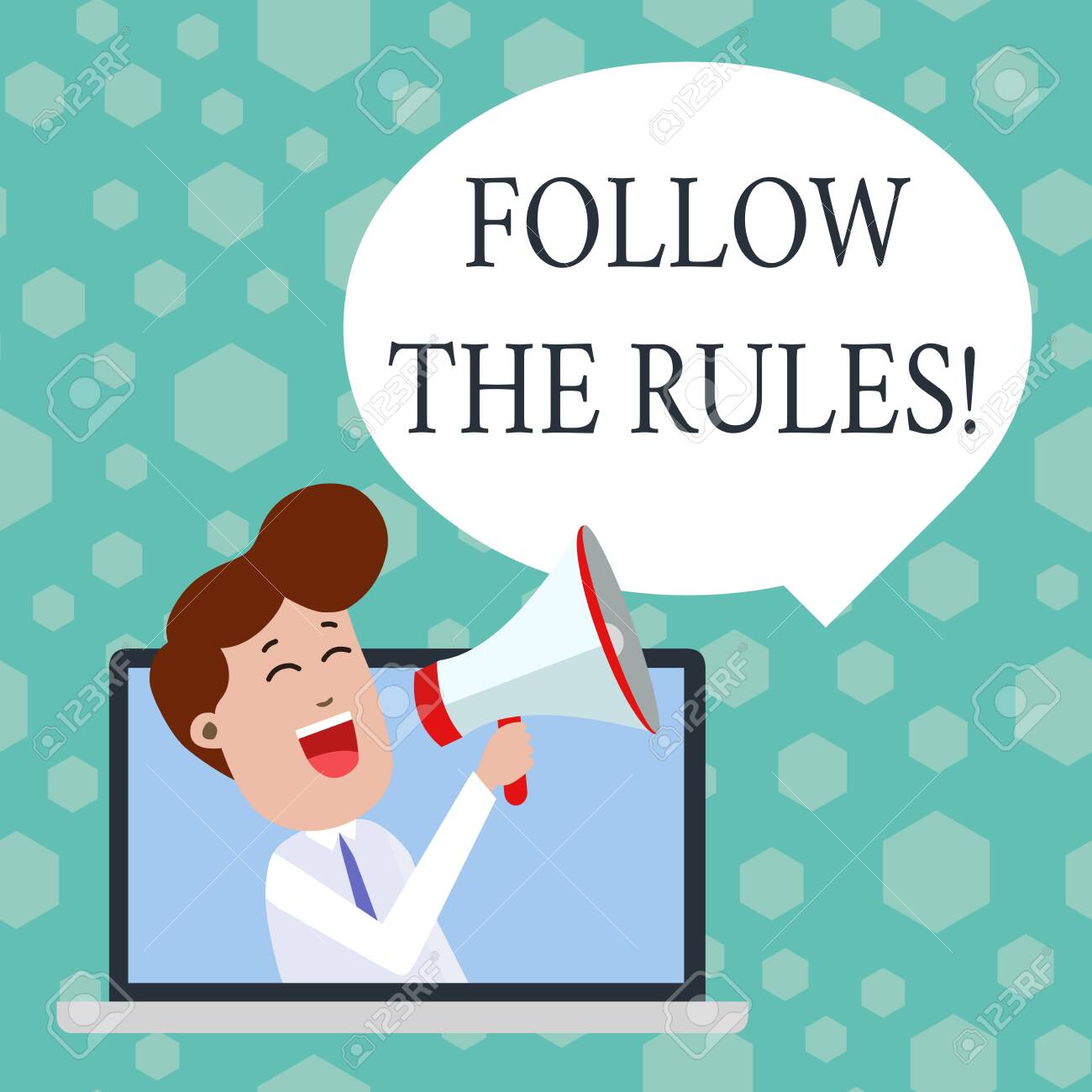 Text Sign Showing Follow The Rules Business Photo Showcasing Go With Regulations Governing Conduct Or Procedure Stock Photo Picture And Royalty Free Image Image 122859865