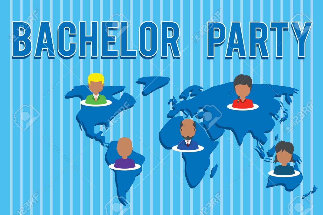 Conceptual Hand Writing Showing Bachelor Party Concept Meaning Party Given For A Analysis Who Is About To Get Married Stag Night Connection Multiethnic Persons All Global Business Earth Map Stock Photo Picture Conceptual Hand Writing Showing Bachelor Party Concept Meaning Party Given For A Analysis Who Is About To Get Married Stag Night Connection Multiethnic Persons All Global Business Earth Map Stock Photo Picture