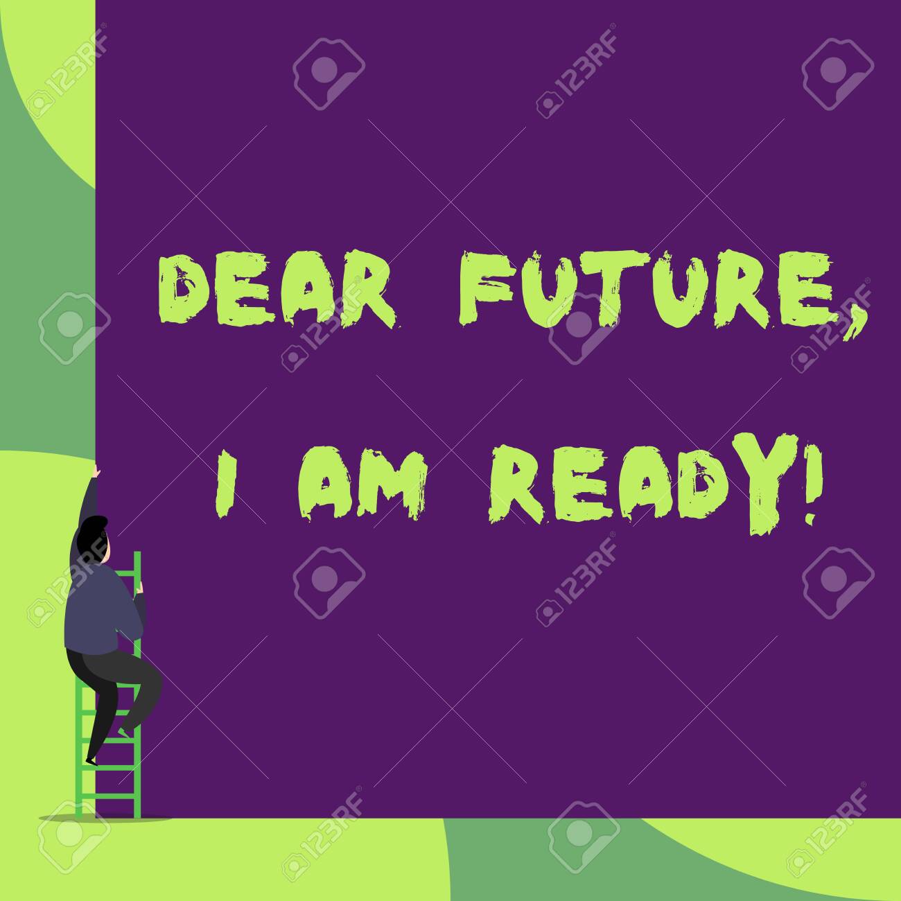Text Sign Showing Dear Future I Am Ready Business Photo Showcasing Stock Photo Picture And Royalty Free Image Image