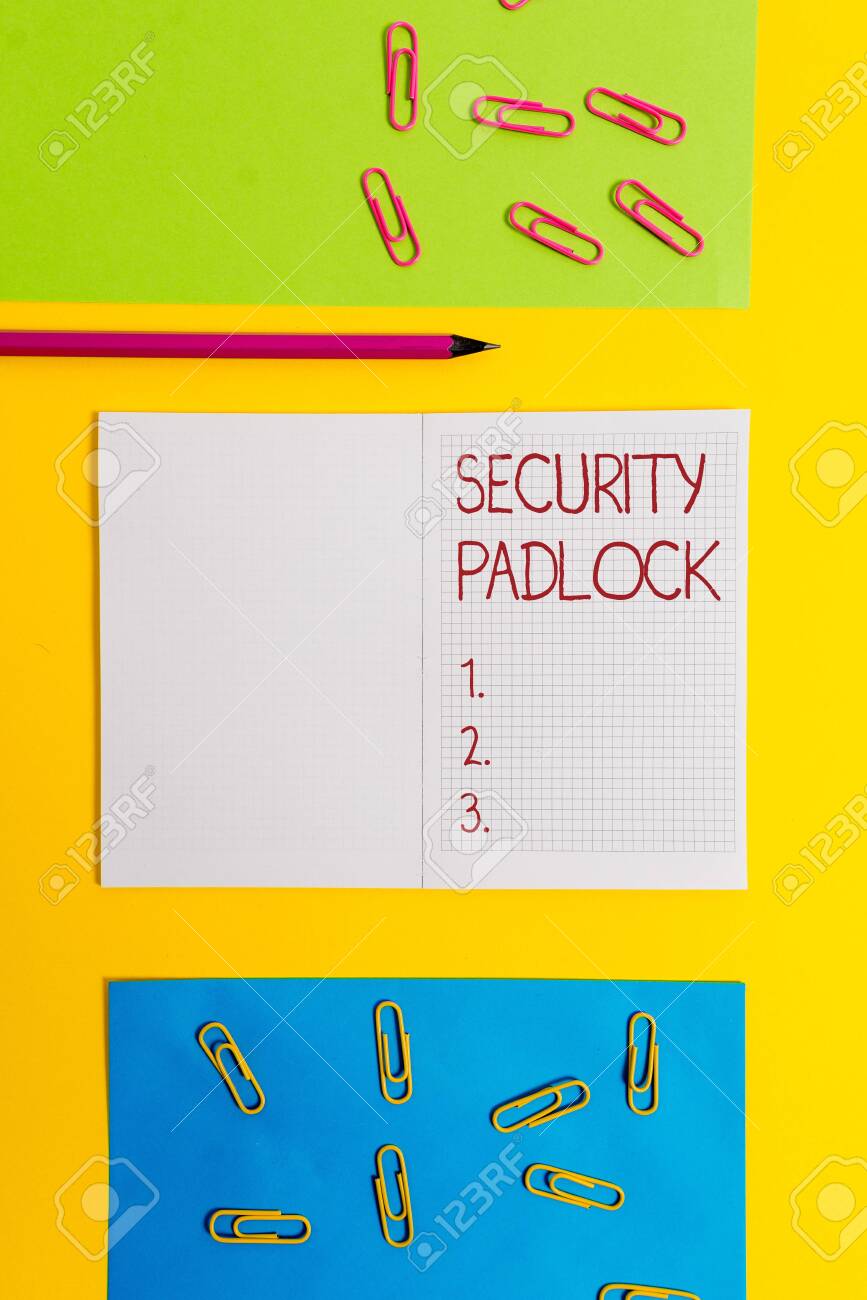 text sign showing security padlock business photo text hardened security sign in sheets