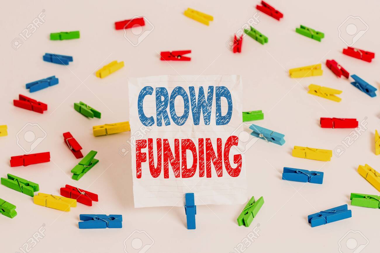Text Sign Showing Crowd Funding Business Photo Showcasing