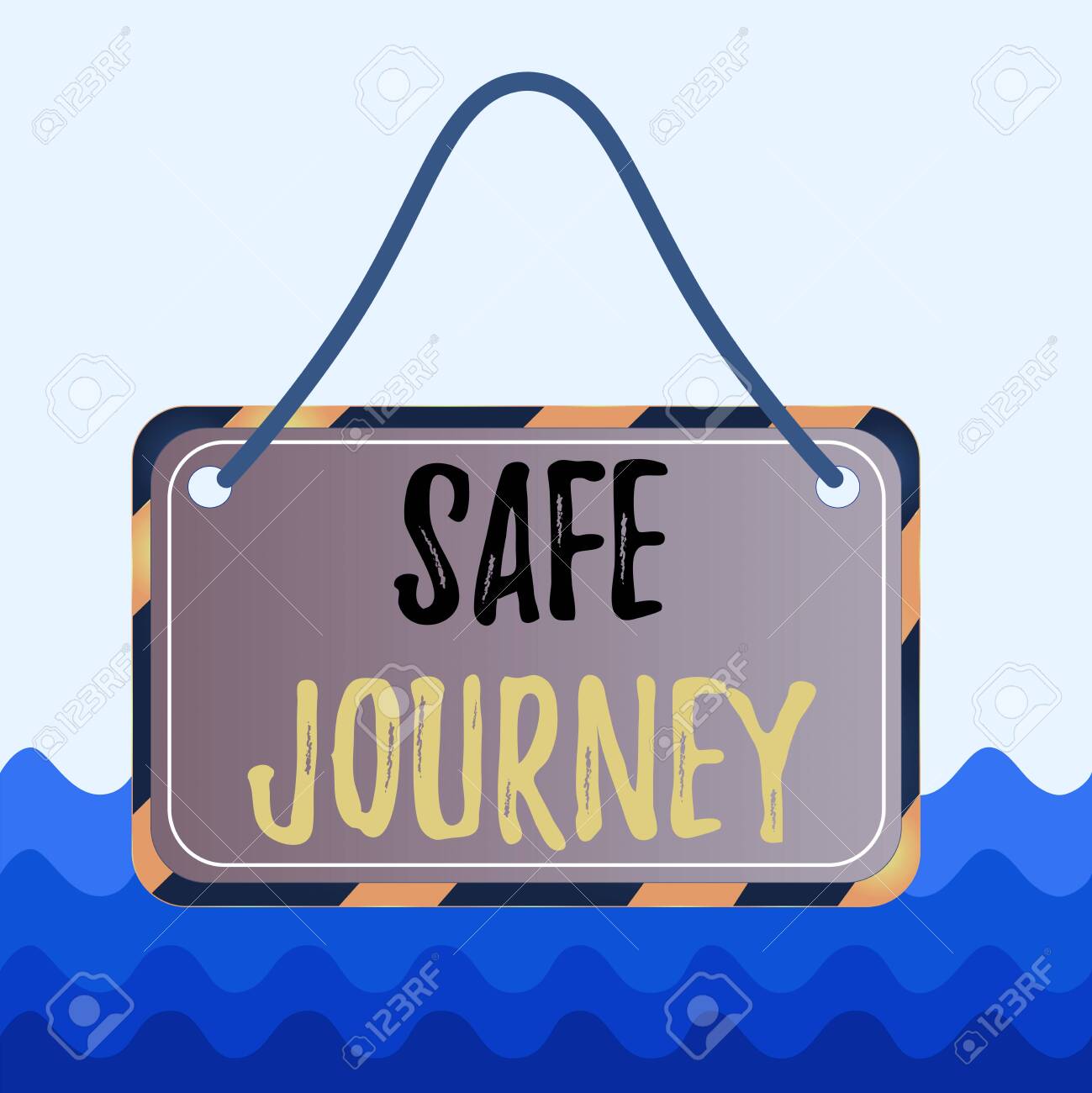 Conceptual Hand Writing Showing Safe Journey. Concept Meaning ...