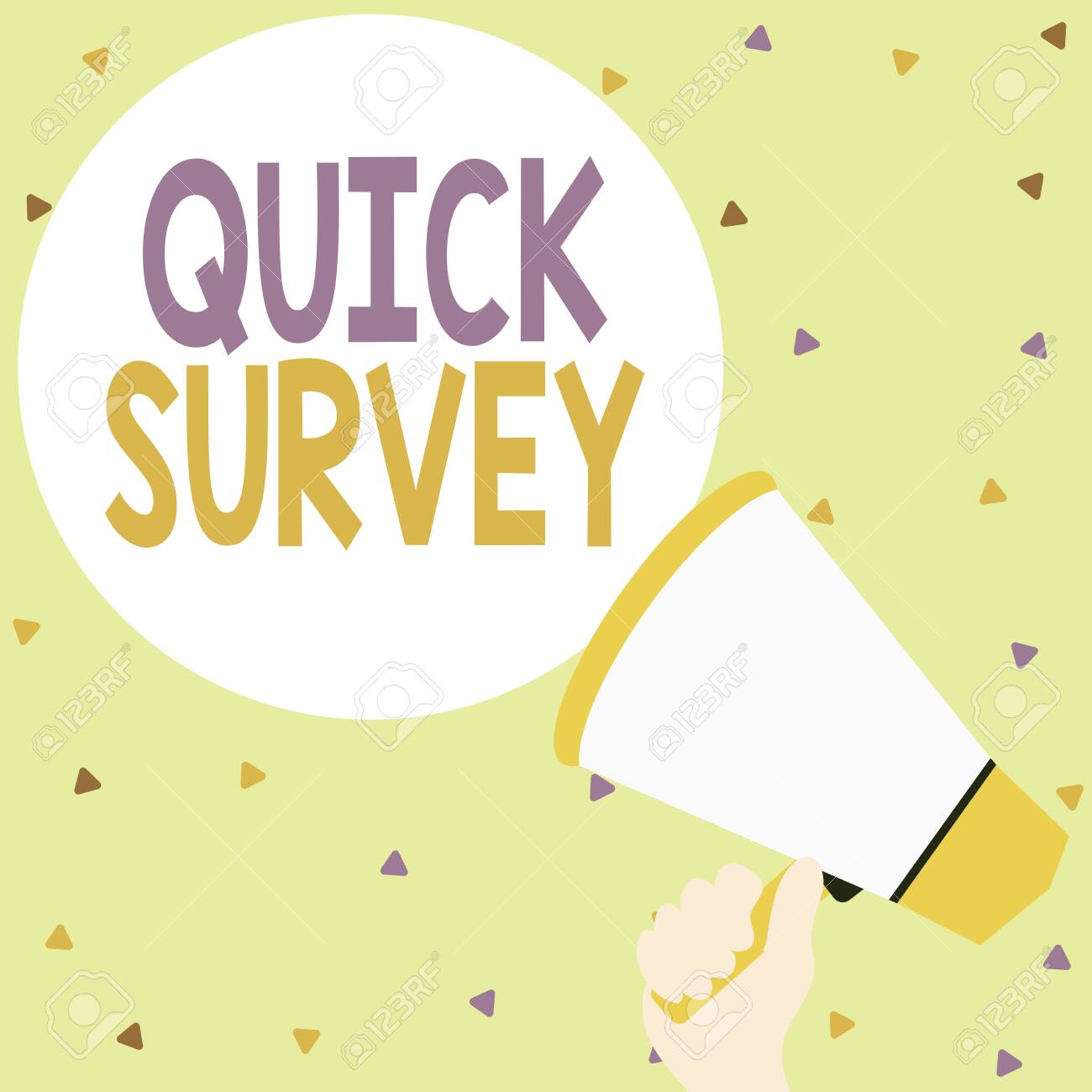 handwriting text writing quick survey conceptual photo conduct quick survey