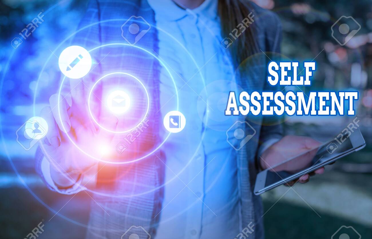 Conceptual Hand Writing Showing Self Assessment Concept Meaning Evaluation Of Oneself Or One Actions And Attitudes Stock Photo Picture And Royalty Free Image Image 139471298