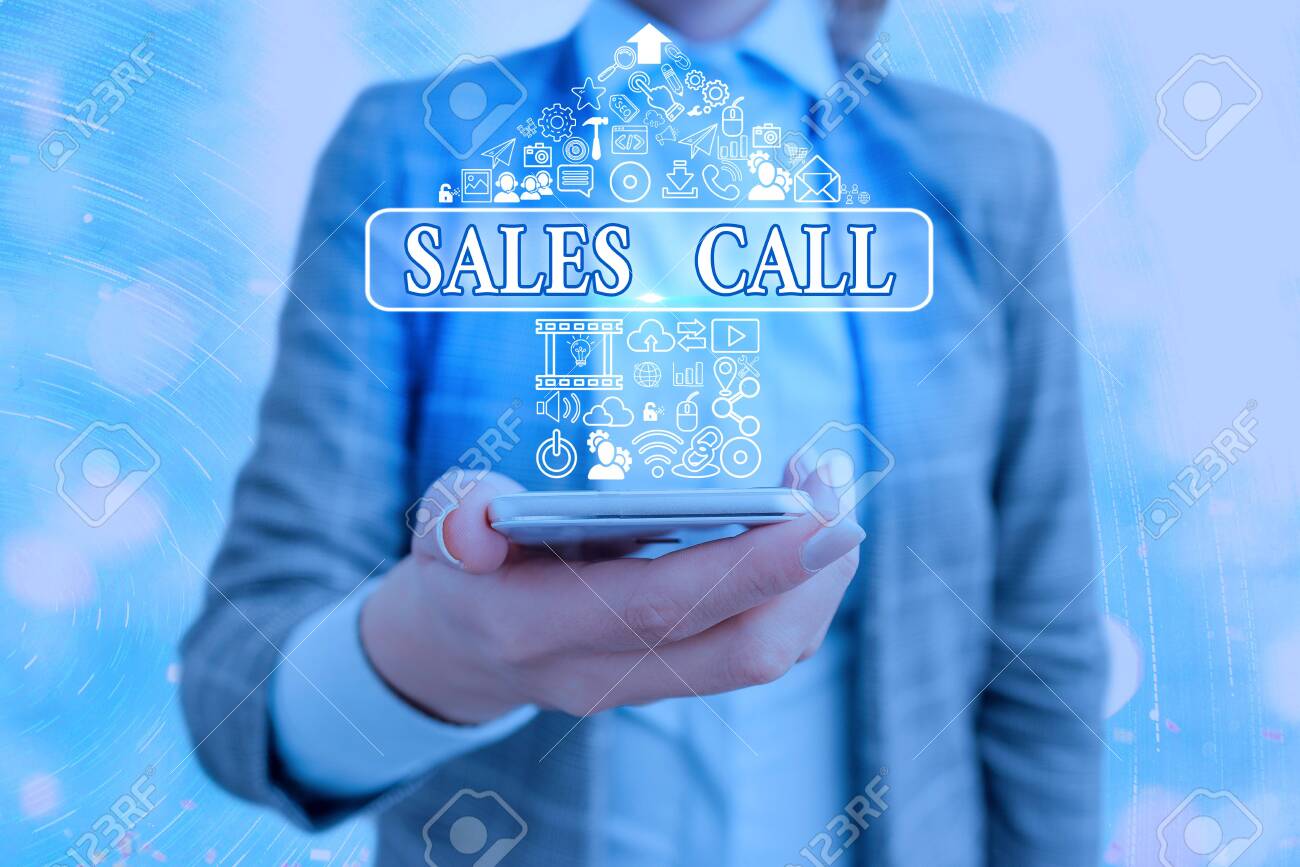 Conceptual Hand Writing Showing Sales Call Concept Meaning A Stock Photo Picture And Royalty Free Image Image 144495475