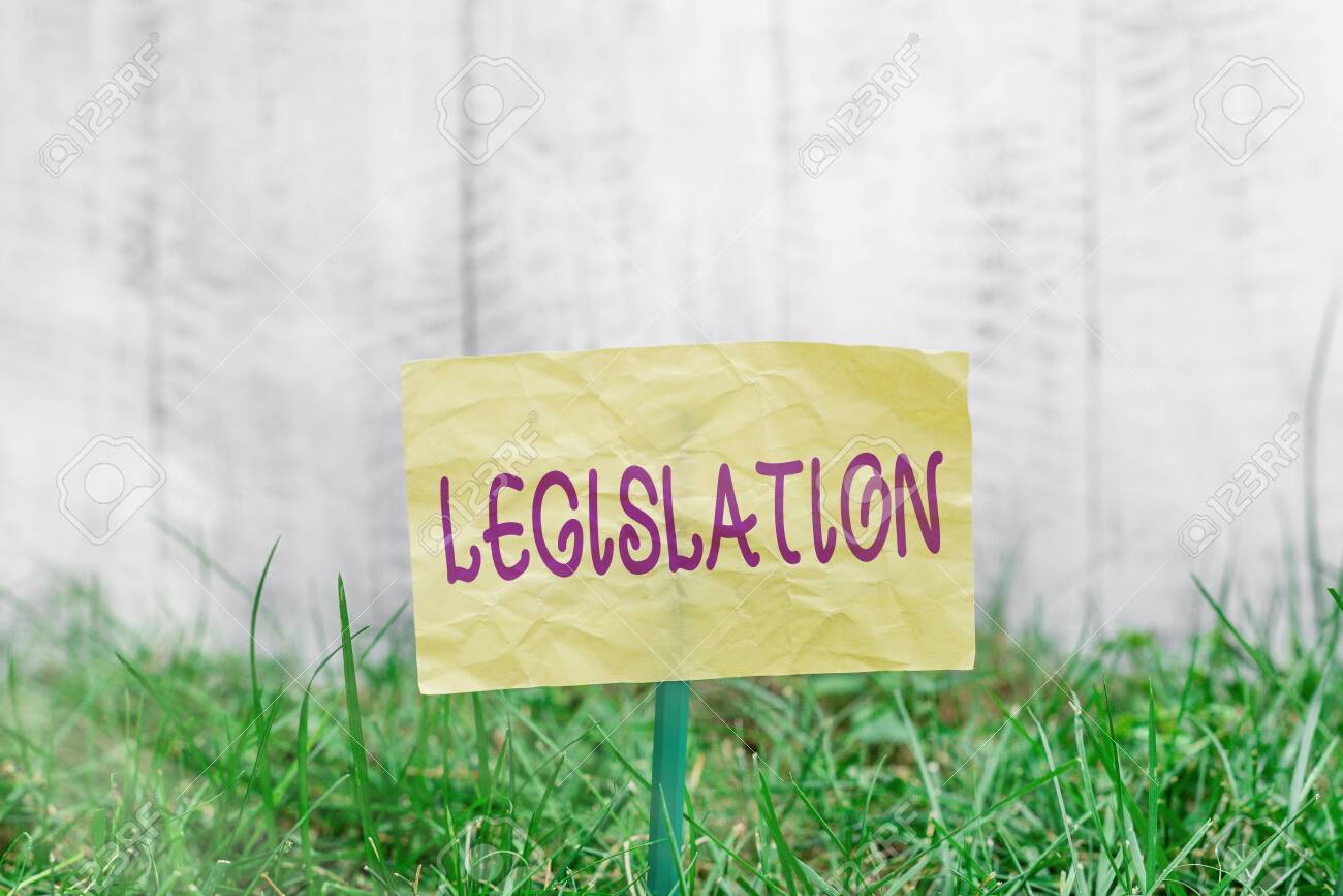 Handwriting text writing Legislation. Conceptual photo the exercise of the power and function of making rules Plain empty paper attached to a stick and placed in the green grassy land - 153413911 Handwriting text writing Legislation. Conceptual photo the exercise of the power and function of making rules Plain empty paper attached to a stick and placed in the green grassy land - 153413911