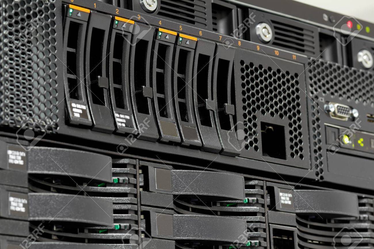 servers stack with hard drives in a datacenter for backup and data storage - 11155946 servers stack with hard drives in a datacenter for backup and data storage - 11155946