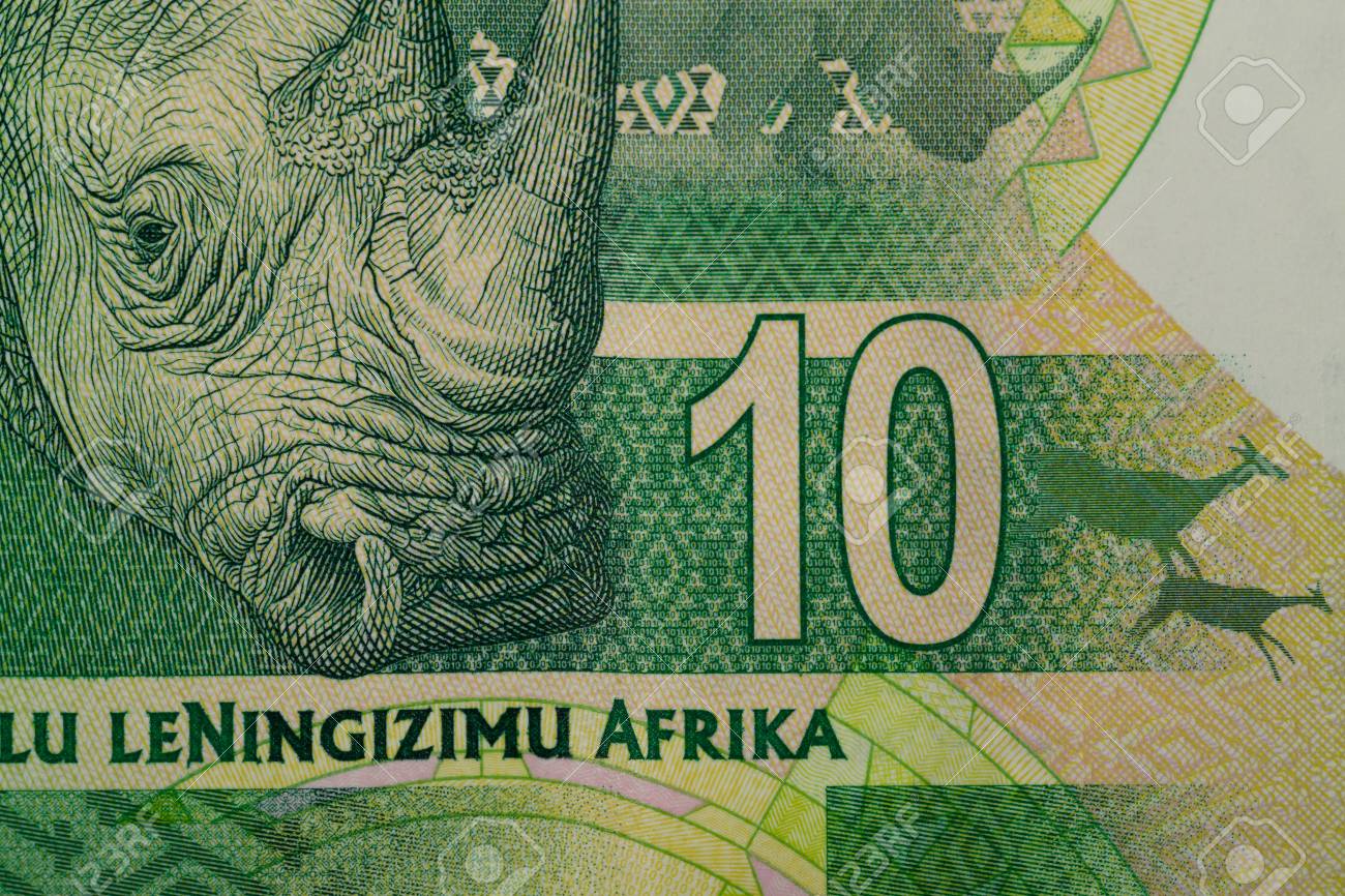 ランド紙幣のディテール。南アフリカランドは南アフリカ共和国の国の通貨の写真素材・画像素材 Image 49971766