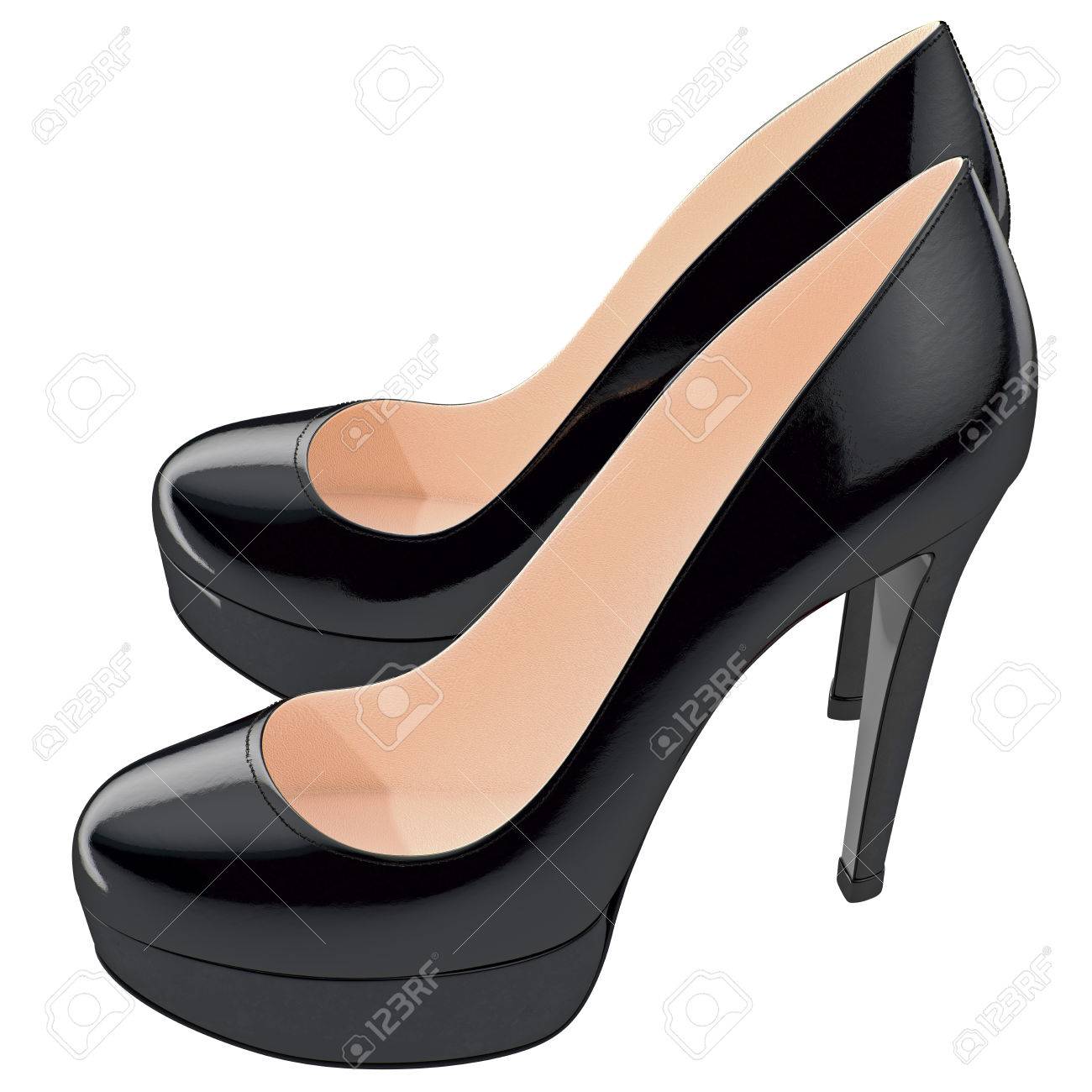 tacones negros altos