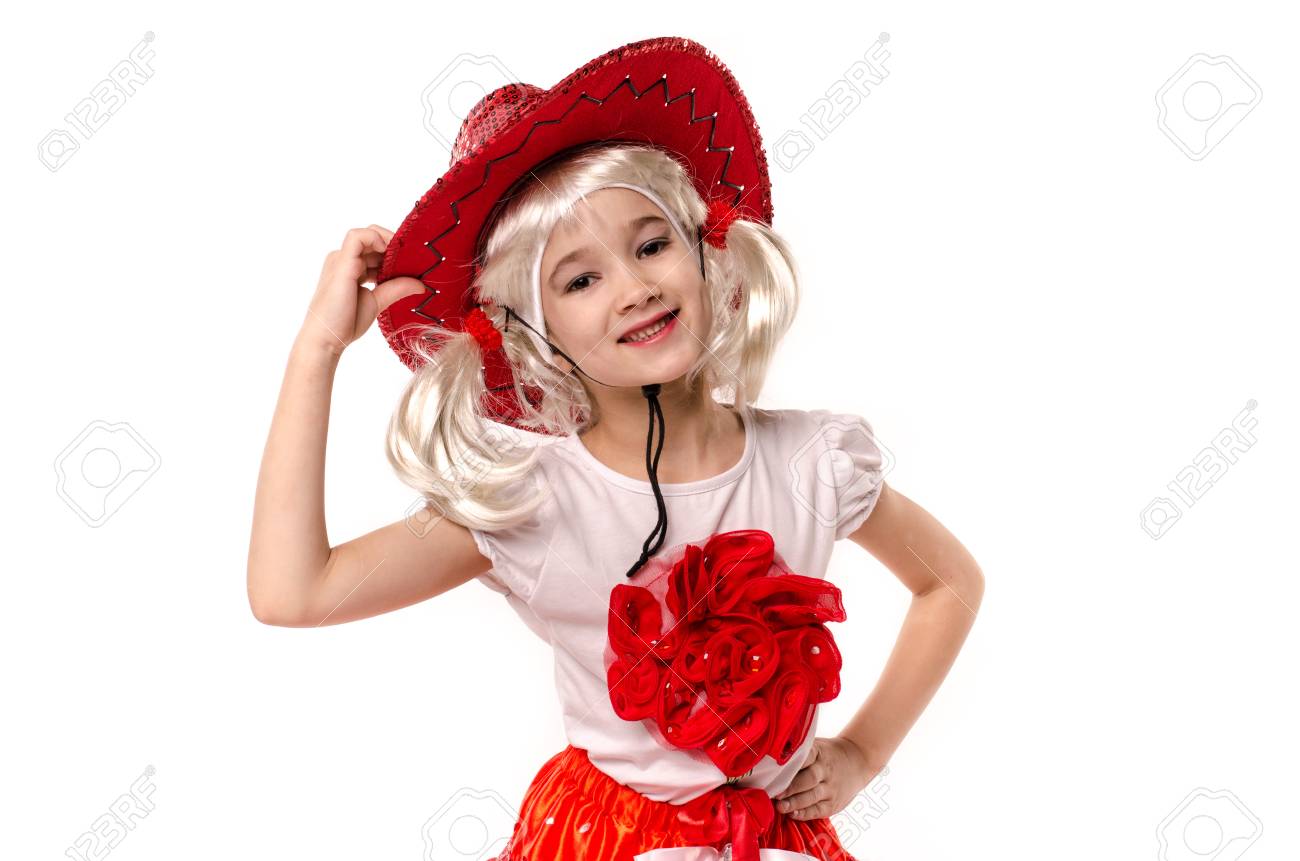 little red cowboy hat