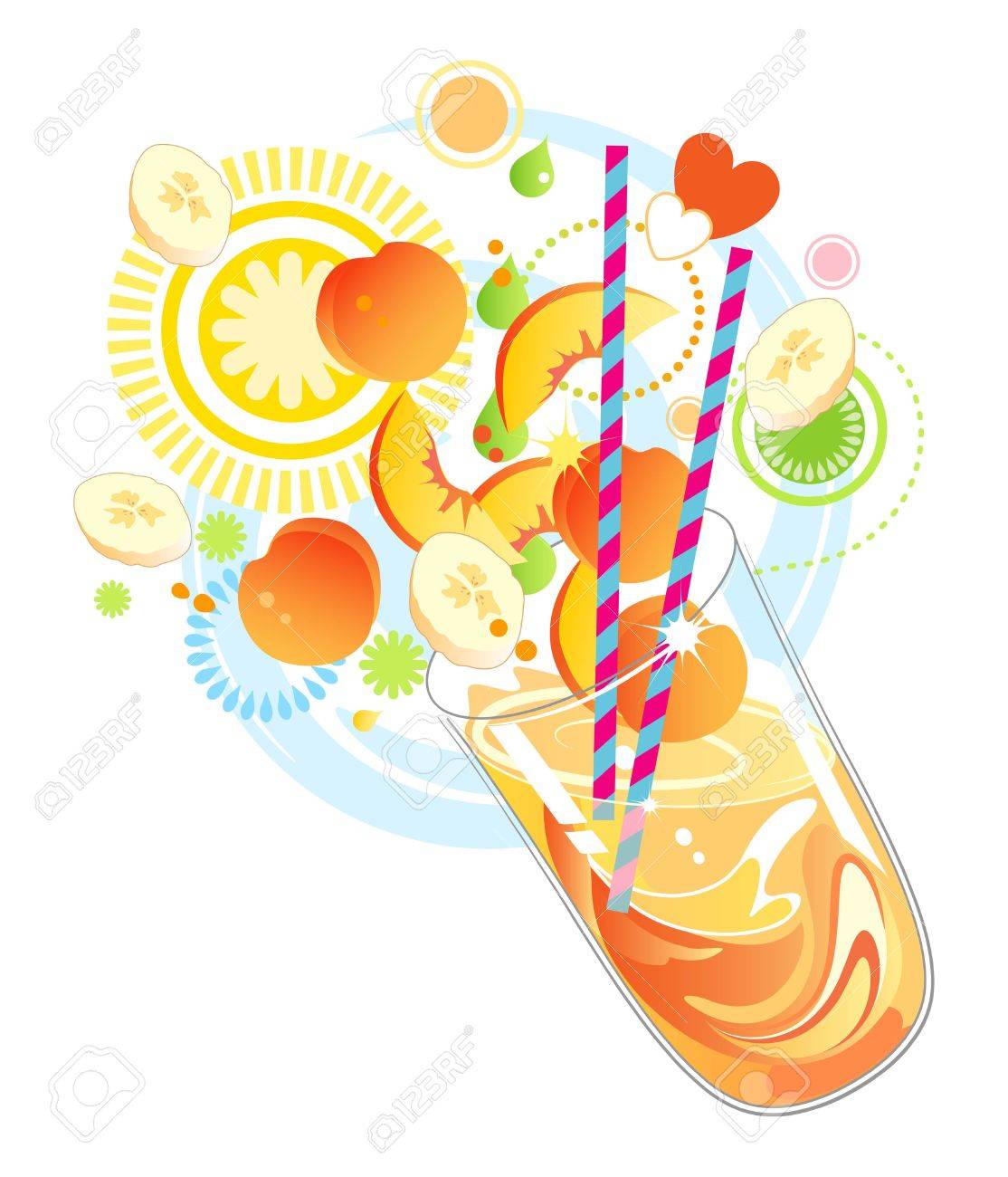 Download Fruit Smoothie Or Milkshake Made With Yellow Fruit Royalty Free Cliparts Vectors And Stock Illustration Image 21190258 Yellowimages Mockups