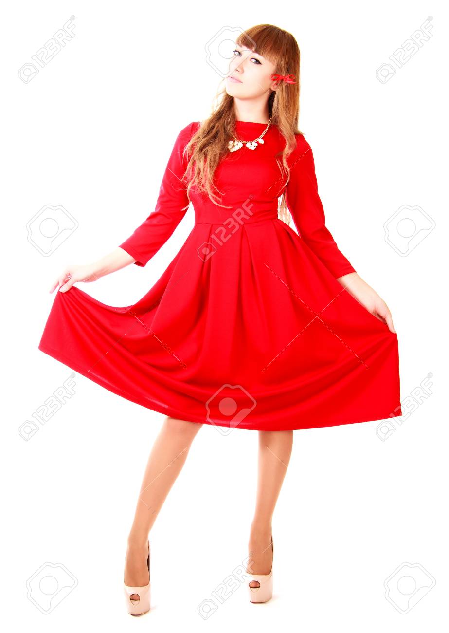 robe rouge vif