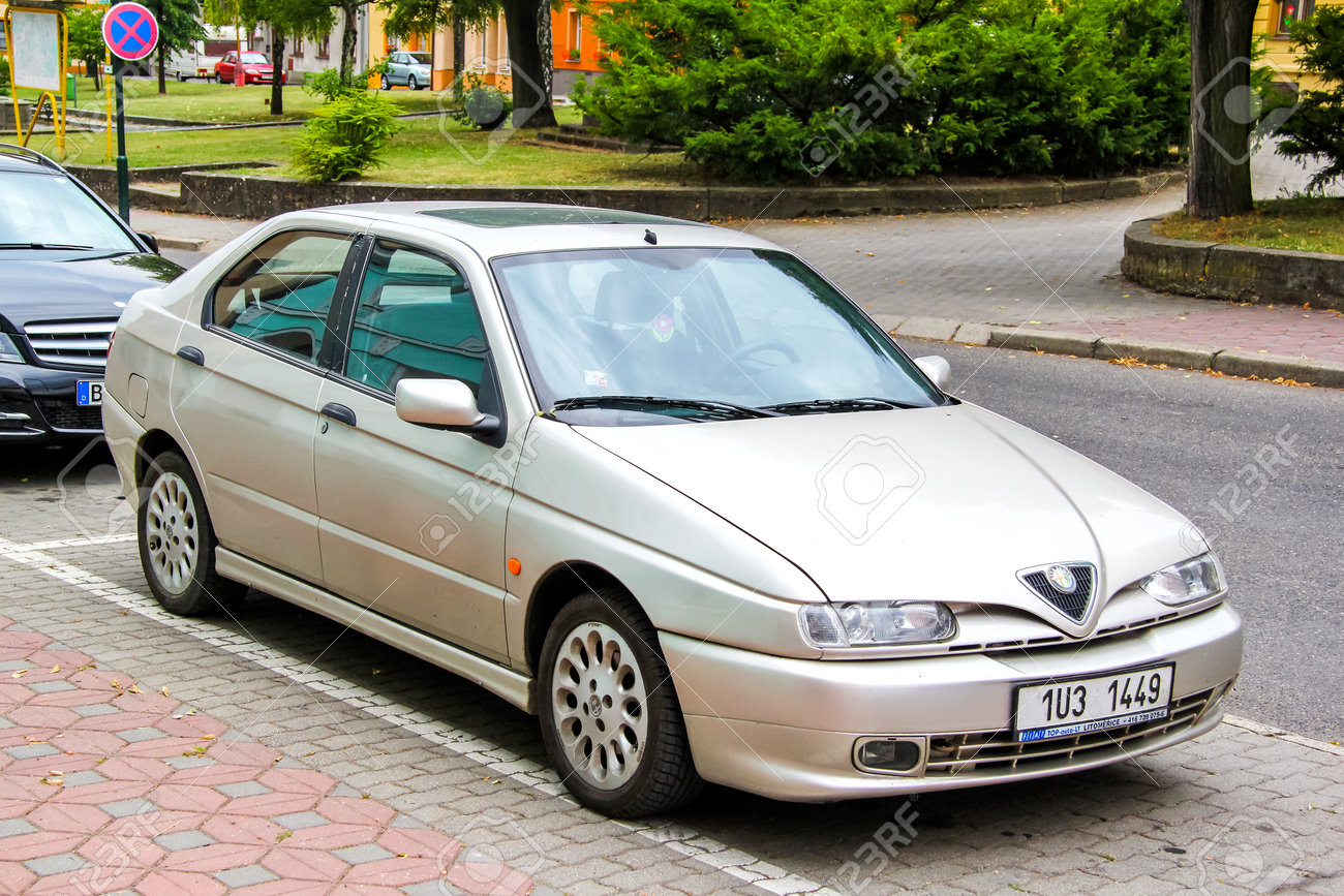 USTI NAD LABEM REGION, CZECH REPUBLIC - JULY 21, 2014: Motor Car Alfa Romeo  146 In The City Street. Stock Photo, Picture and Royalty Free Image. Image  68330973.