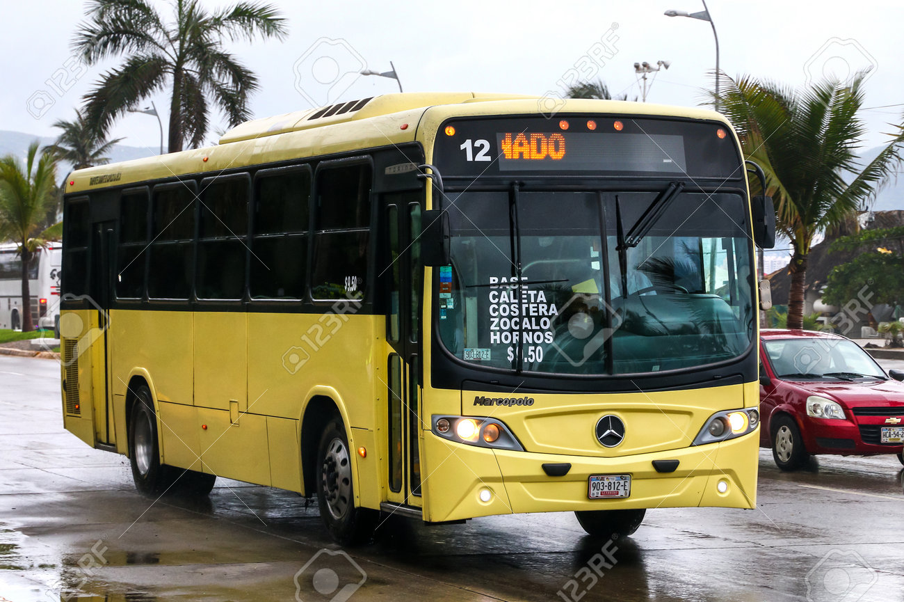 ACAPULCO, MEXICO - MAY 31, 2017: Urban Bus Marcopolo Torino In ... ACAPULCO, MEXICO - MAY 31, 2017: Urban Bus Marcopolo Torino In ...