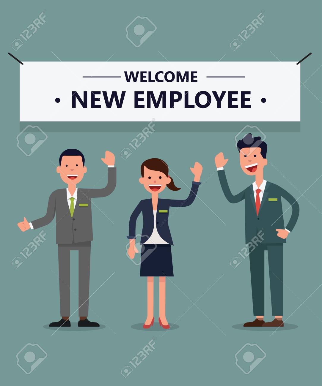 welcome new employee royalty free cliparts vectors and stock