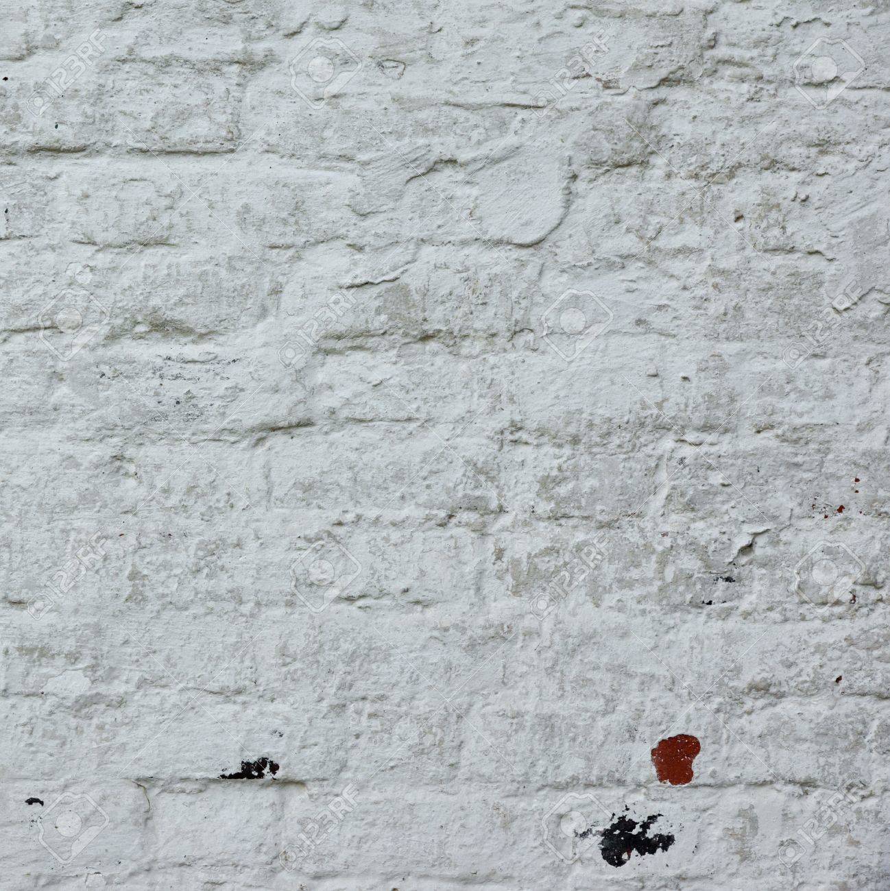 Old Rustic White Brick Wall With Whitewash Painted Plaster Layer Frame Background Texture Close Up Stock Old Rustic White Brick Wall With Whitewash Painted Plaster Layer Frame Background Texture Close Up Stock