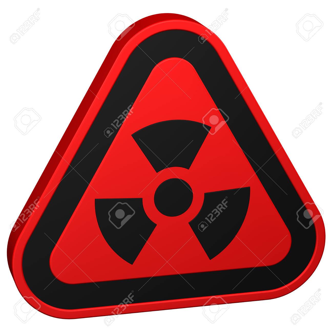 radioactivity symbol isolated on